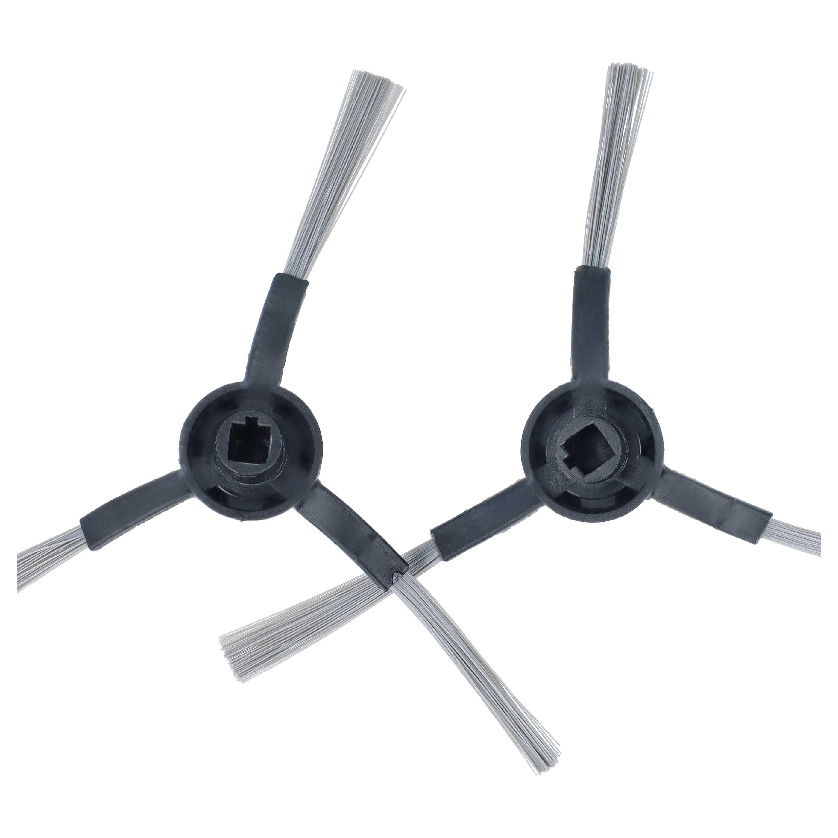 4x Seitenbürste passend für Kärcher - Reinigungsbürsten Set, 3 Arme, schwarz / grau