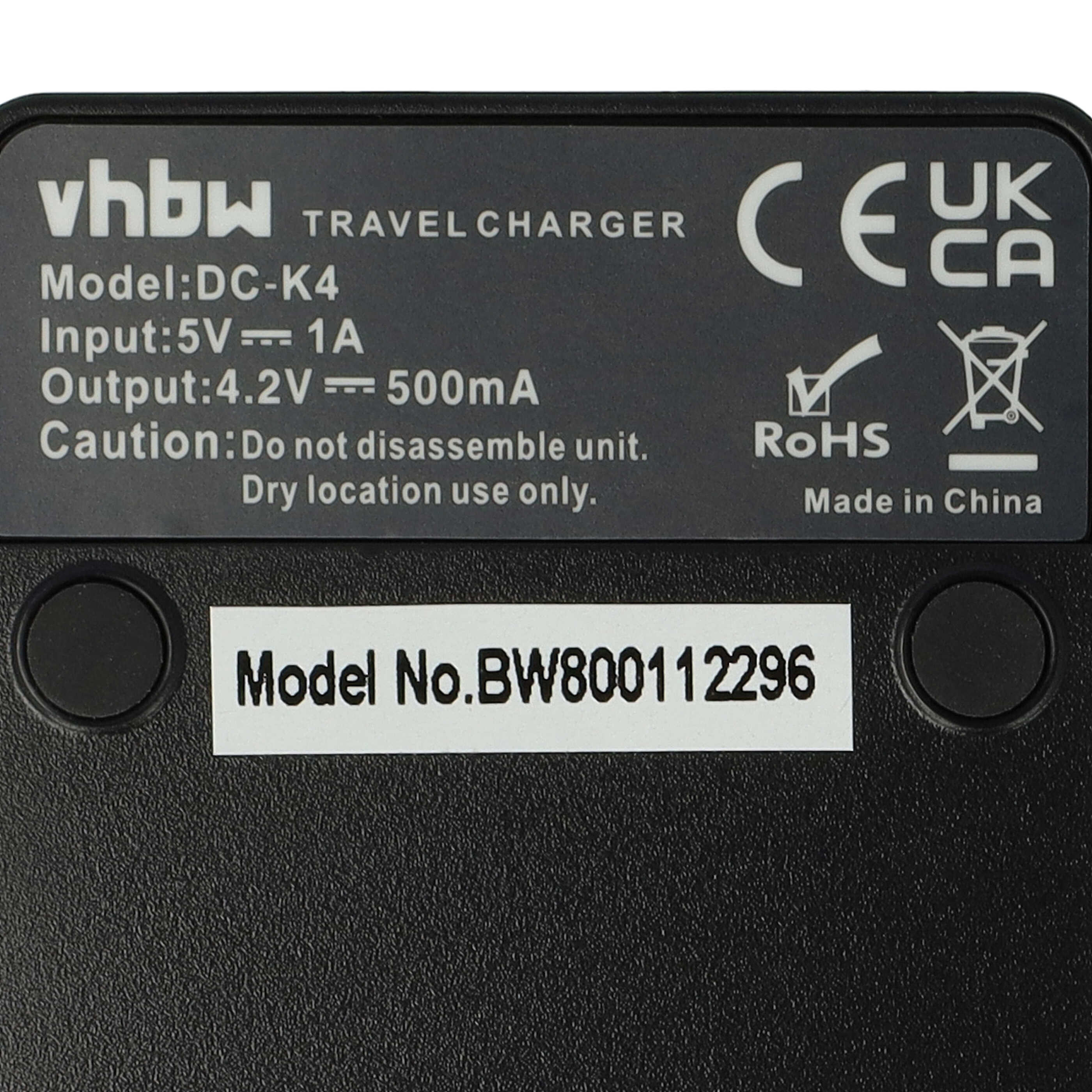 Ładowarka do aparatu Lumix DMC-FH2 i innych - ładowarka akumulatora 0,5 A, 4,2 V