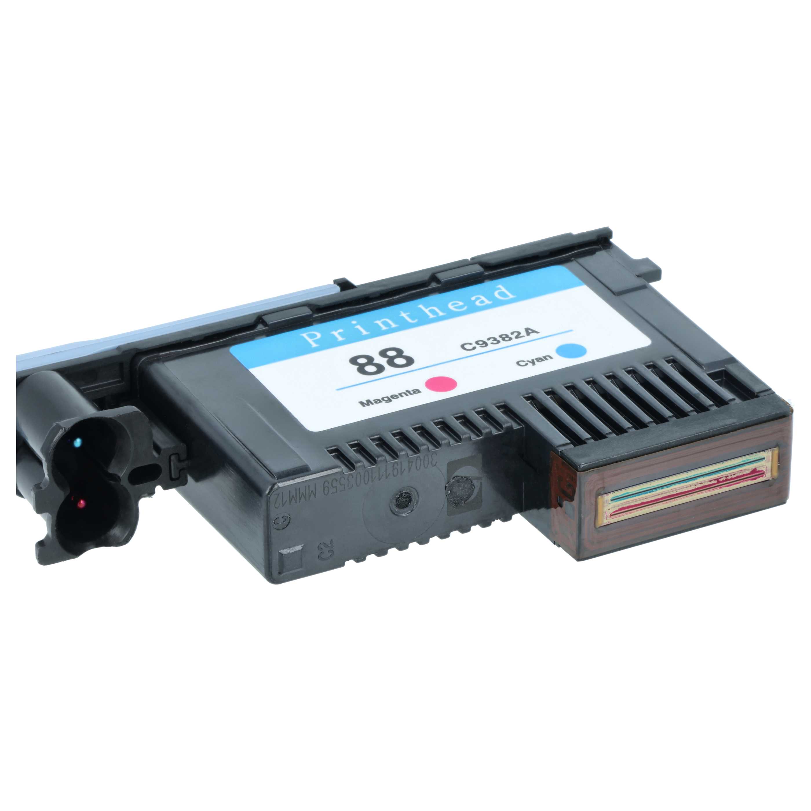 2x Tête d'impression pour imprimante HP C9381A, C9382A - black/cyan/magenta/yellow, larg. 6,4 cm