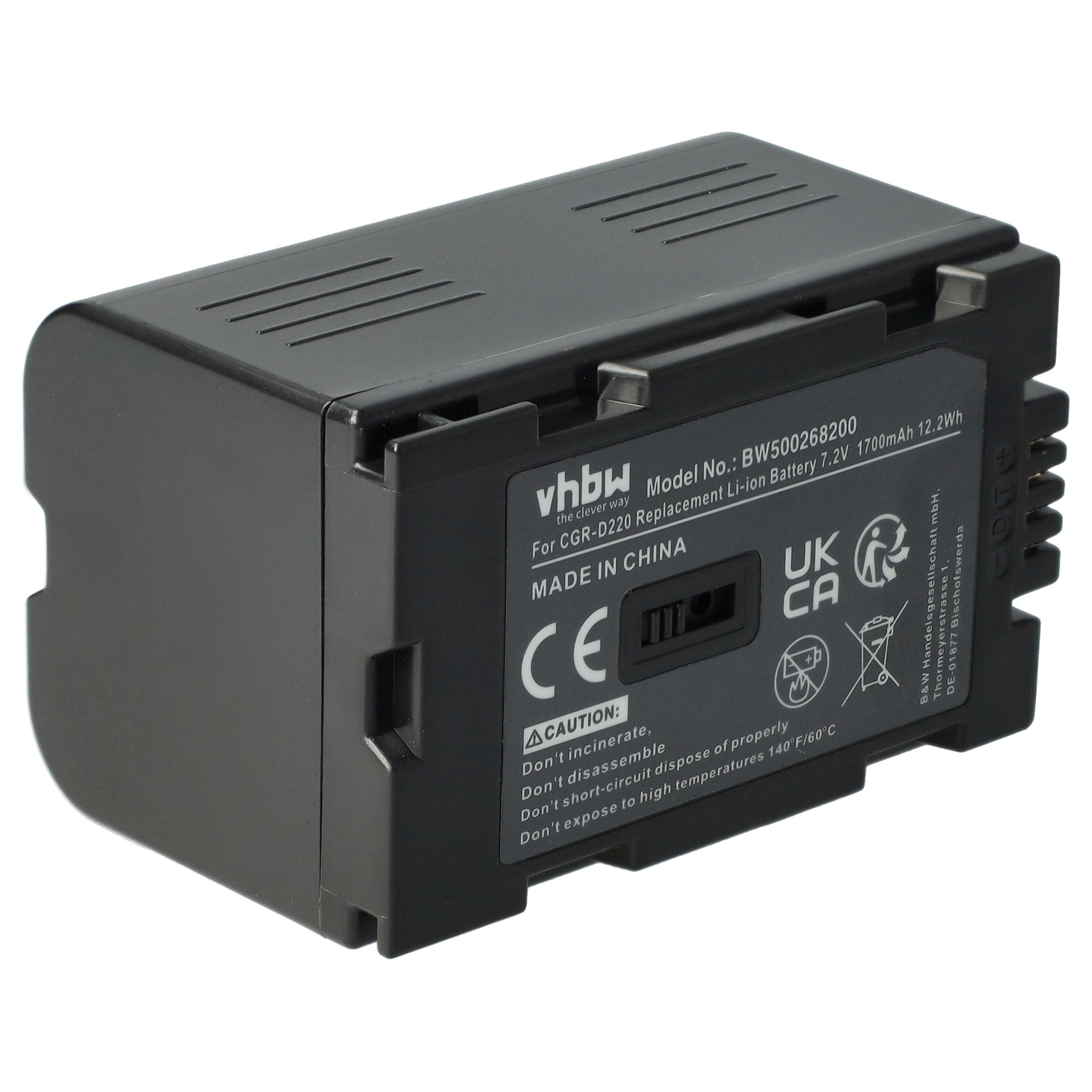 Batteria per videocamera sostituisce Grundig BP-9, BP-8, BP-10 Grundig - 1700mAh 7,2V Li-Ion