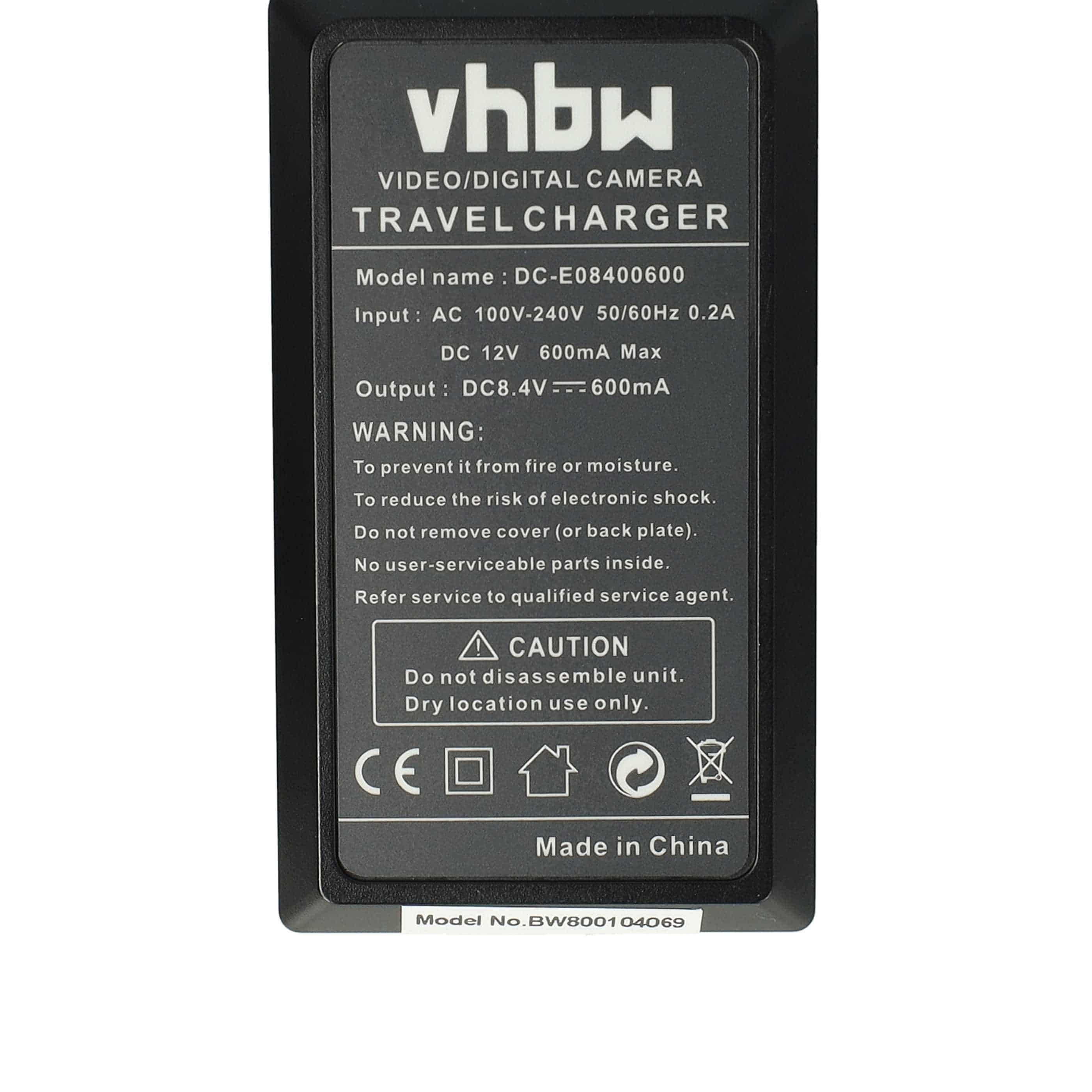 Battery Charger suitable for Lumix DC-GH5 Camera etc. - 0.6 A, 8.4 V