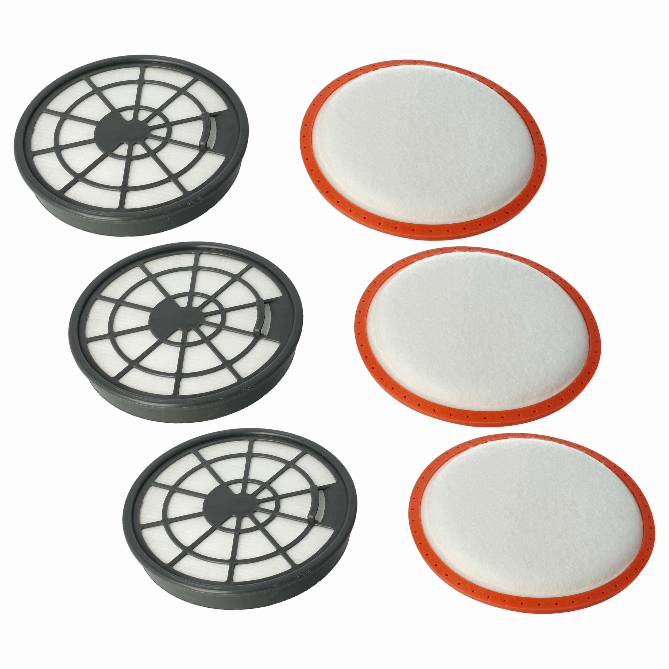 3x Filter Set replaces Dirt Devil 2620002, 2620001 for Dirt Devil Vacuum Cleaner - Vacuum Cleaner Filter Set