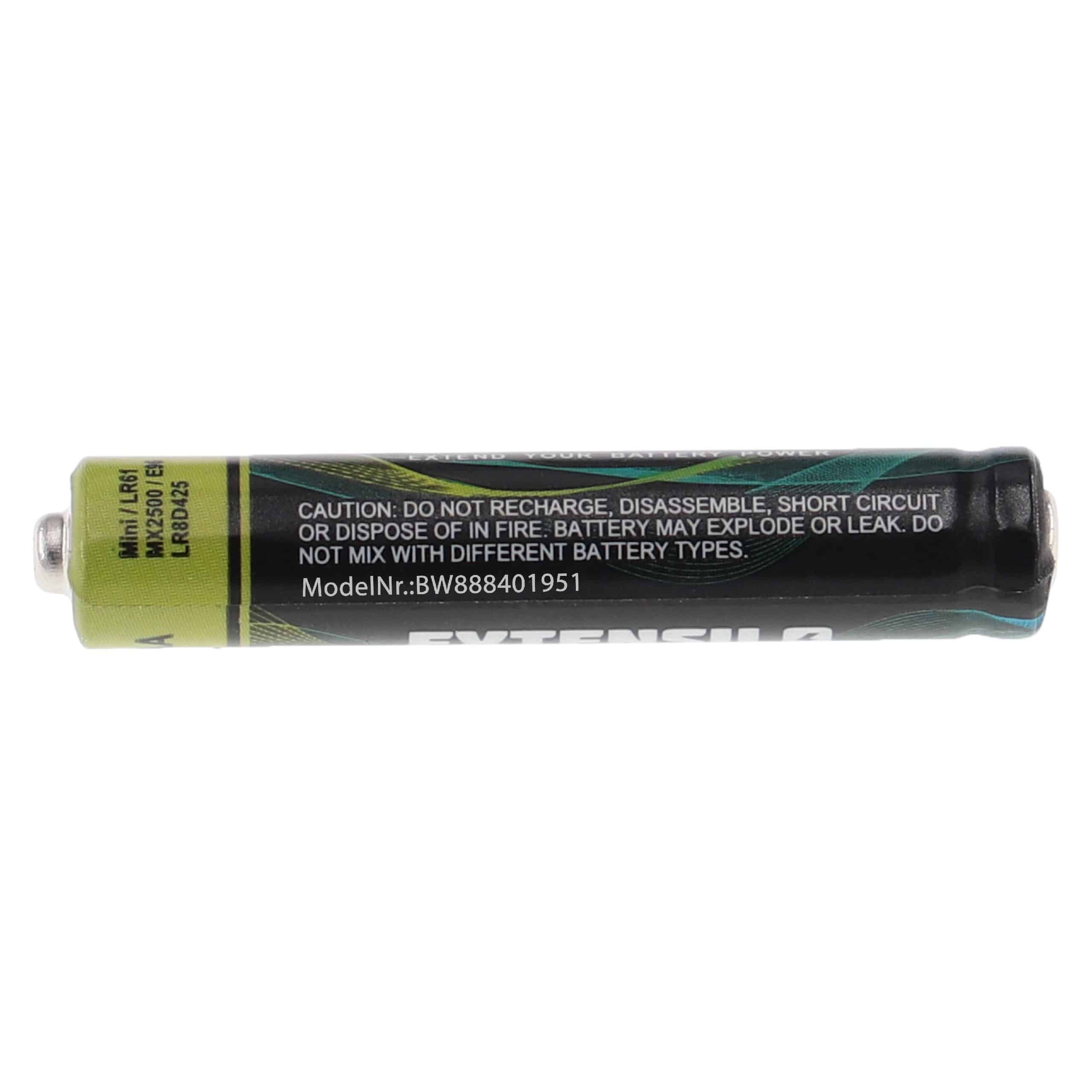 5x Bateria AAAA - 550 mAh 1,5 V Alkali-Mangan