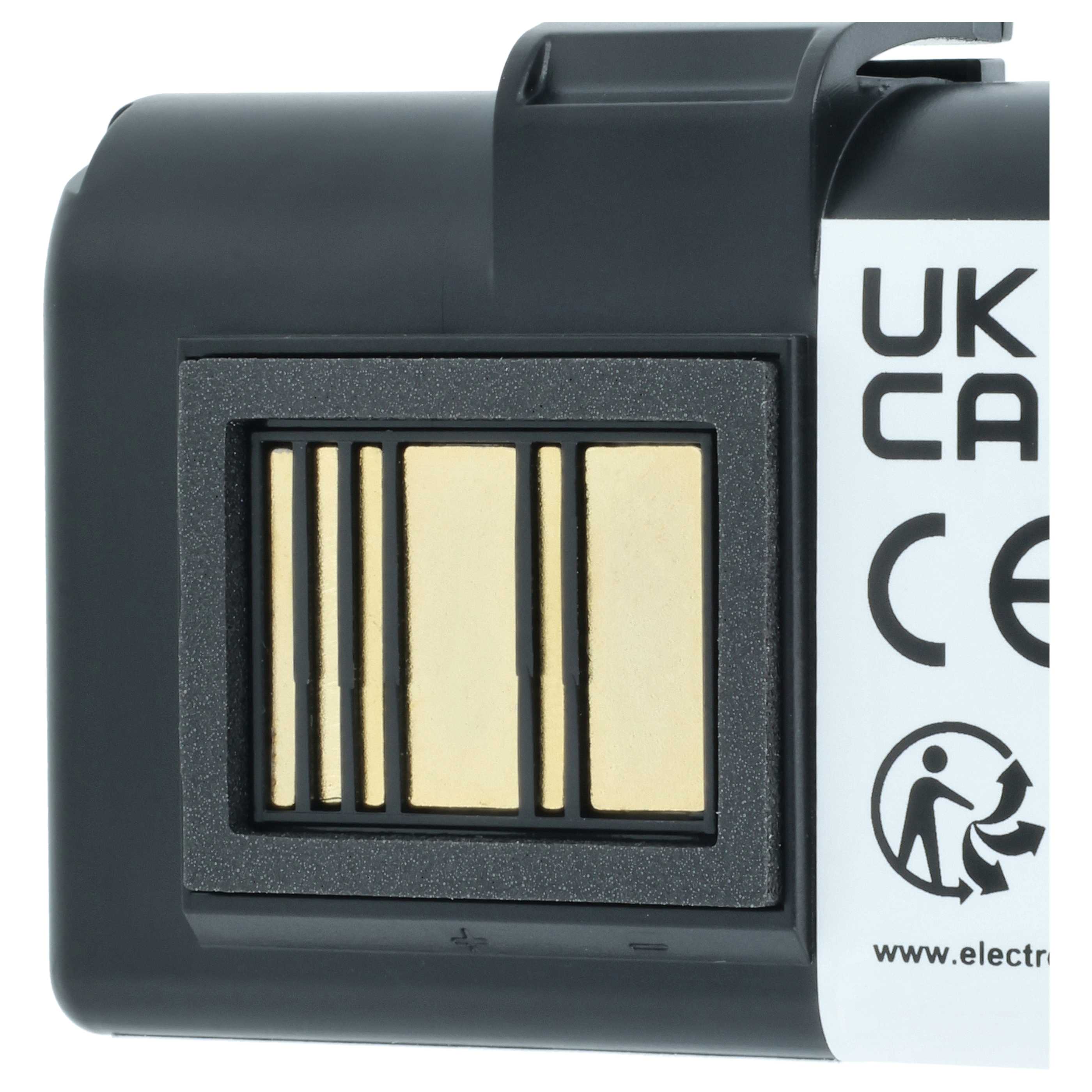 Printer 2x Battery replaces Zebra AT16004, BTRY-MPP-34MA1-01, BTRY-MPP-34MAHC1-01 - 2200 mAh 7.4 V Li-Ion
