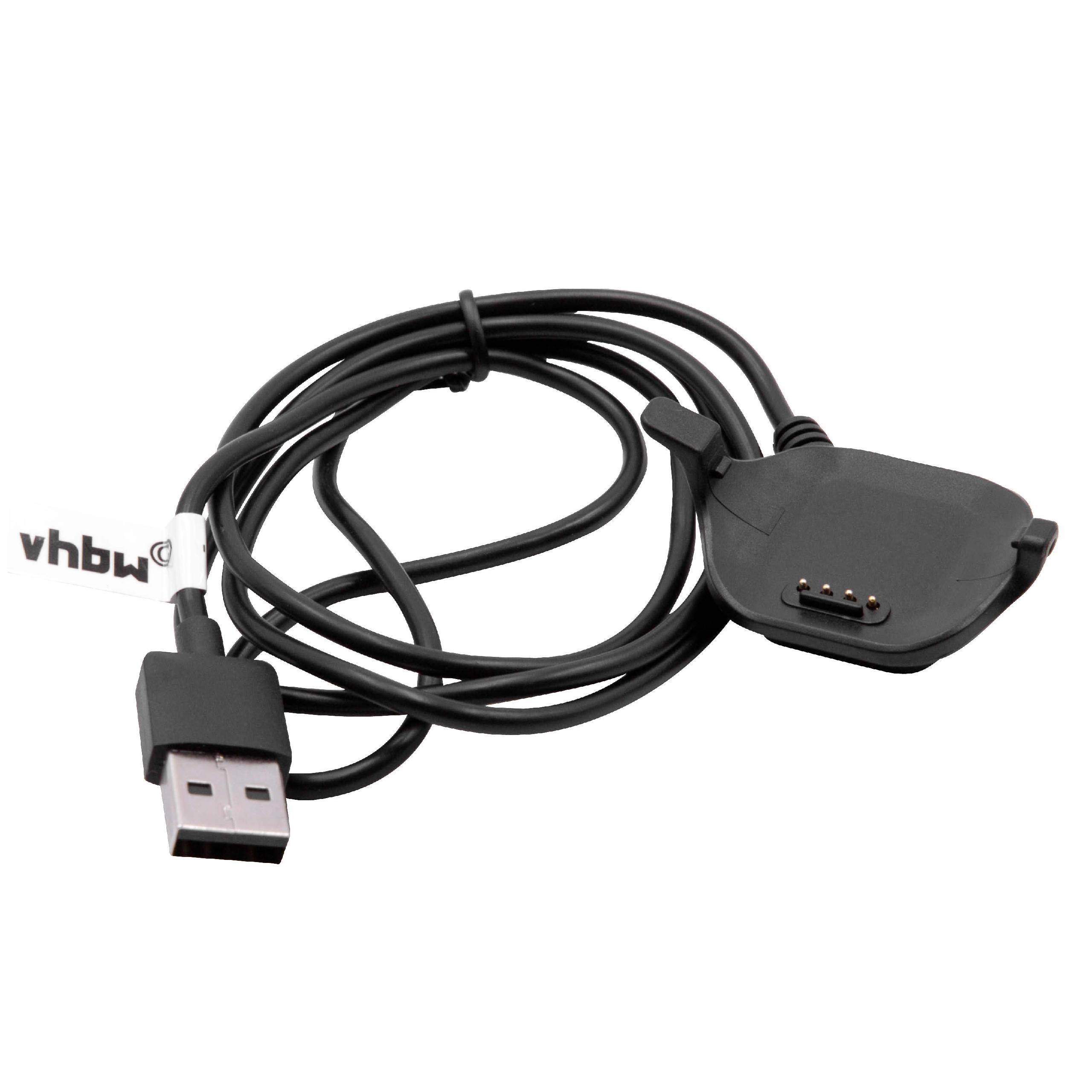 Charging Station suitable for Garmin Forerunner 25 (small) Fitness Tracker - 96 cm, USB Plug