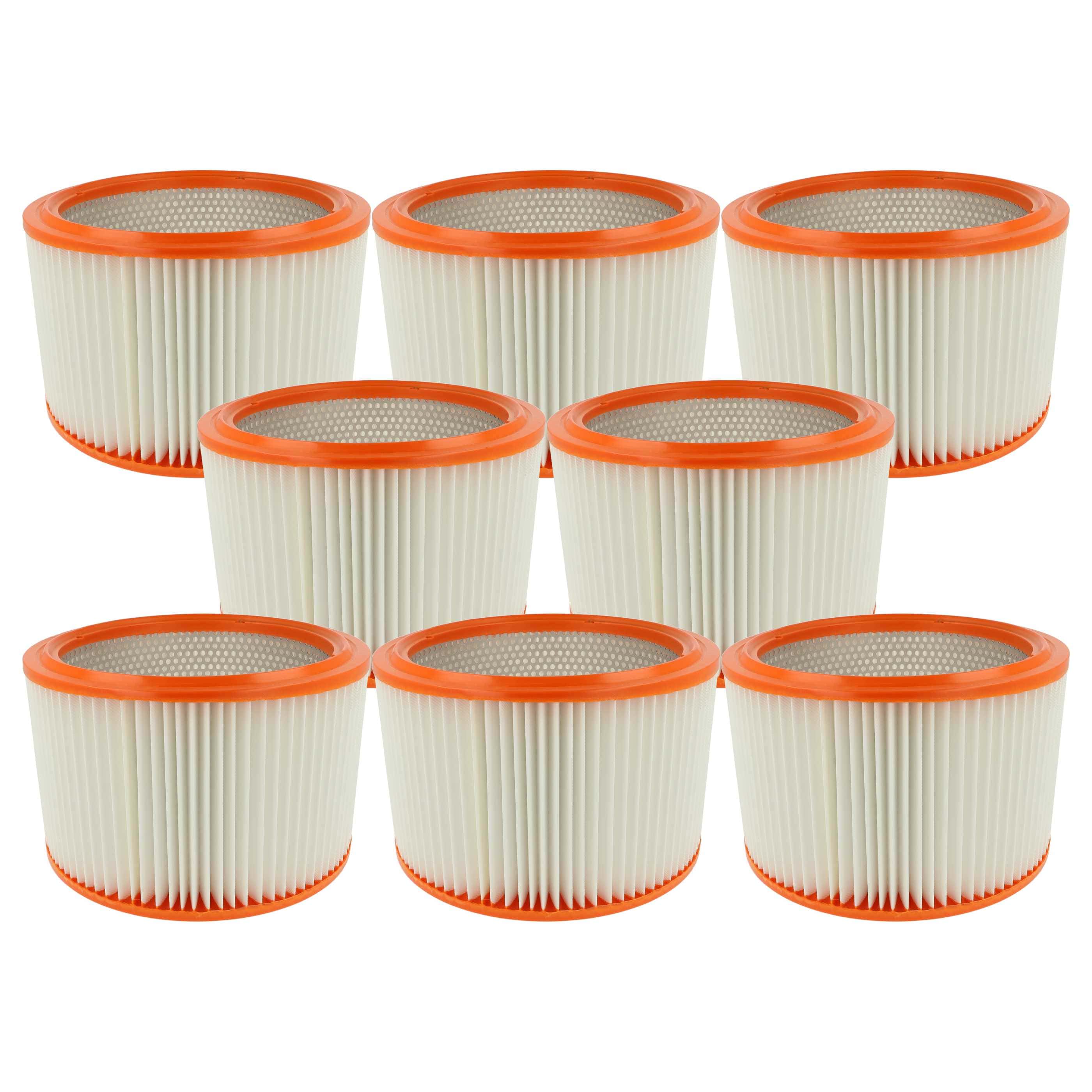 8x Filterpleated filter replaces 5715492044719, 626437, 107400564 for Festool Vacuum Cleaner