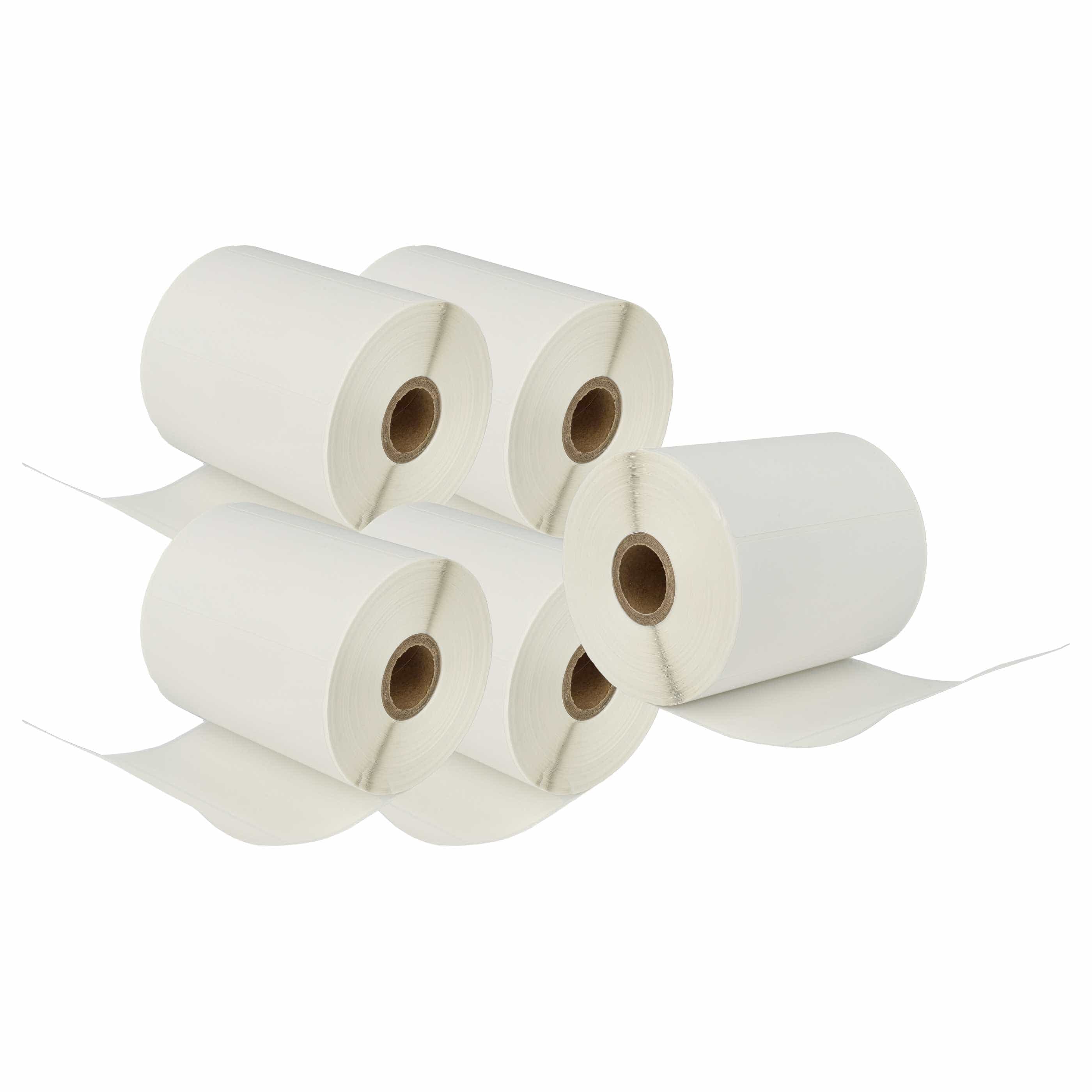 5x Label Roll replaces Brother RD-S03E1 Labeller - 102 mm x 50 mm
