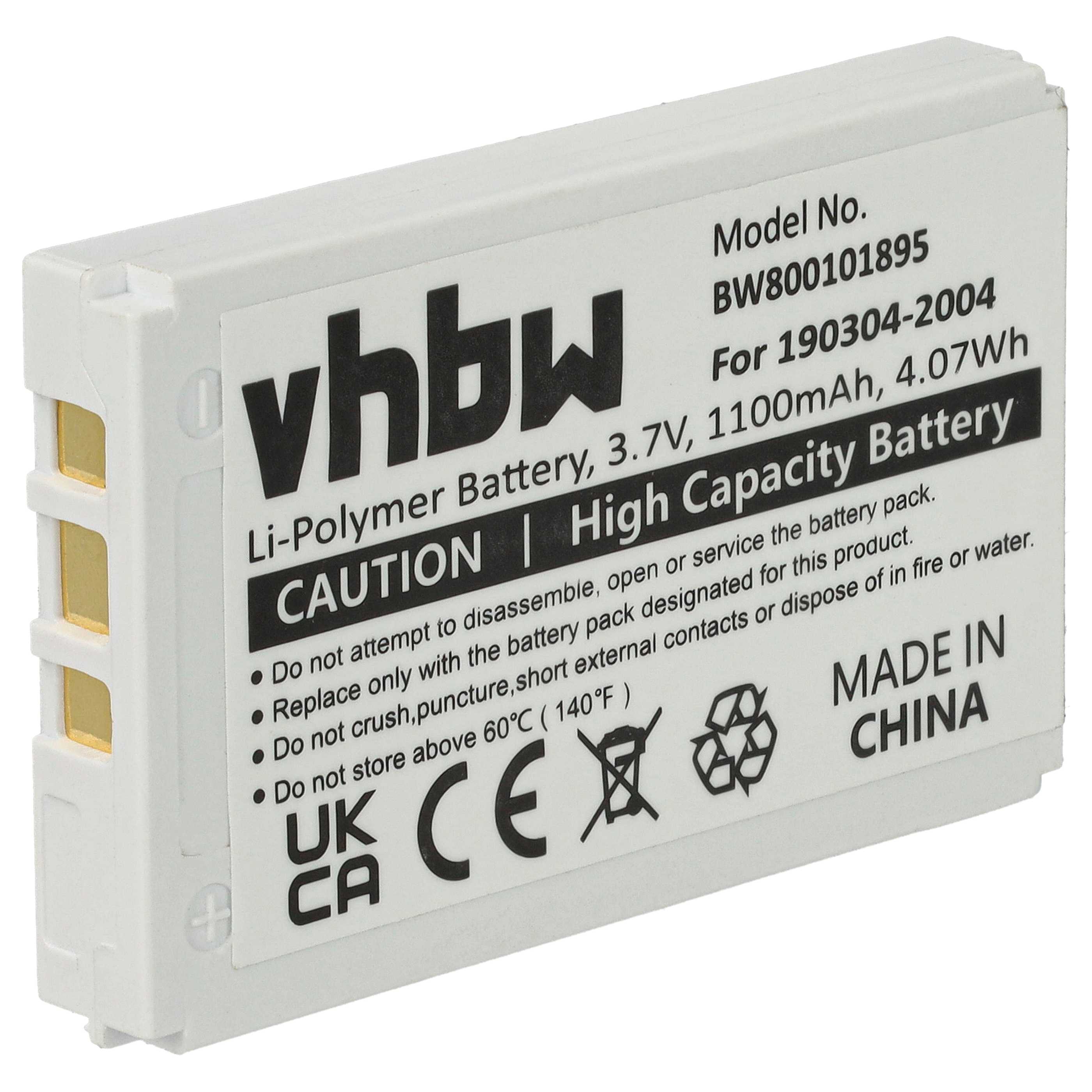Wireless Keyboard Battery replaces Logitech F12440071, 190304-2004, M50A - 950 mAh 3.7 V Li-Ion
