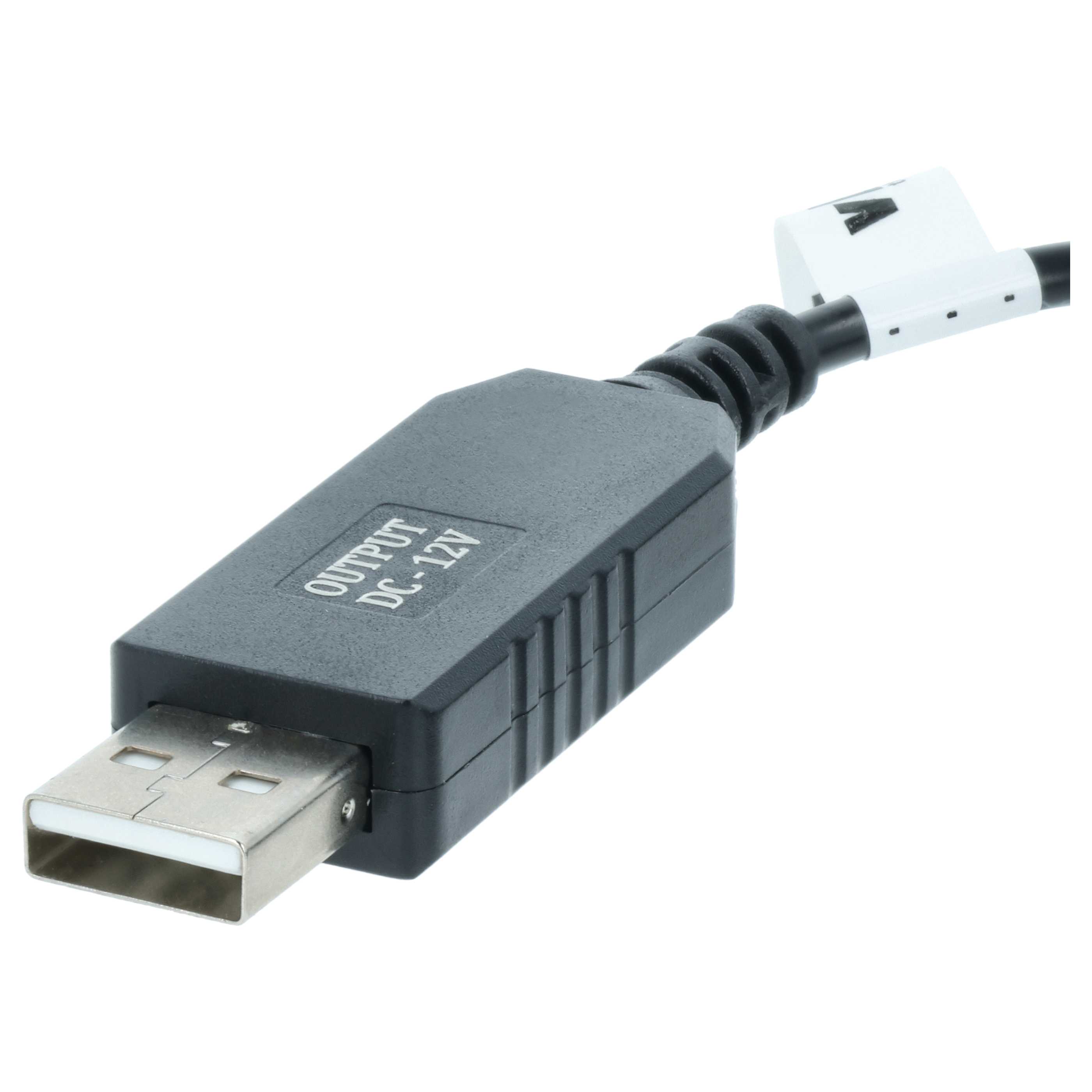 USB Charging Cable to 5,5 x 2,5 mm Barrel Connector - 5 V / 2 A to 12 V / 0,7 A