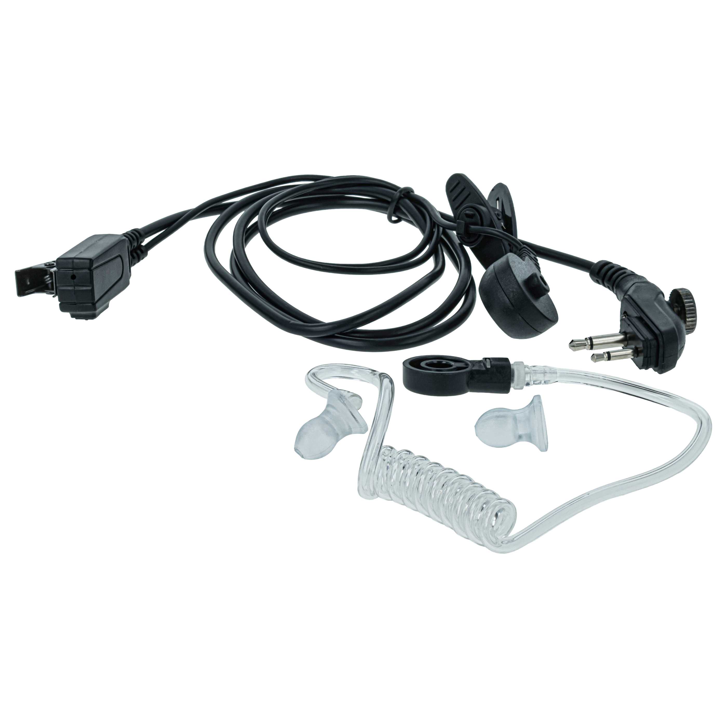 10x Słuchawka z mikrofonem do radiotelefonu Hyt / Hytera PD500 - mikrofon PTT + klips + fonowód
