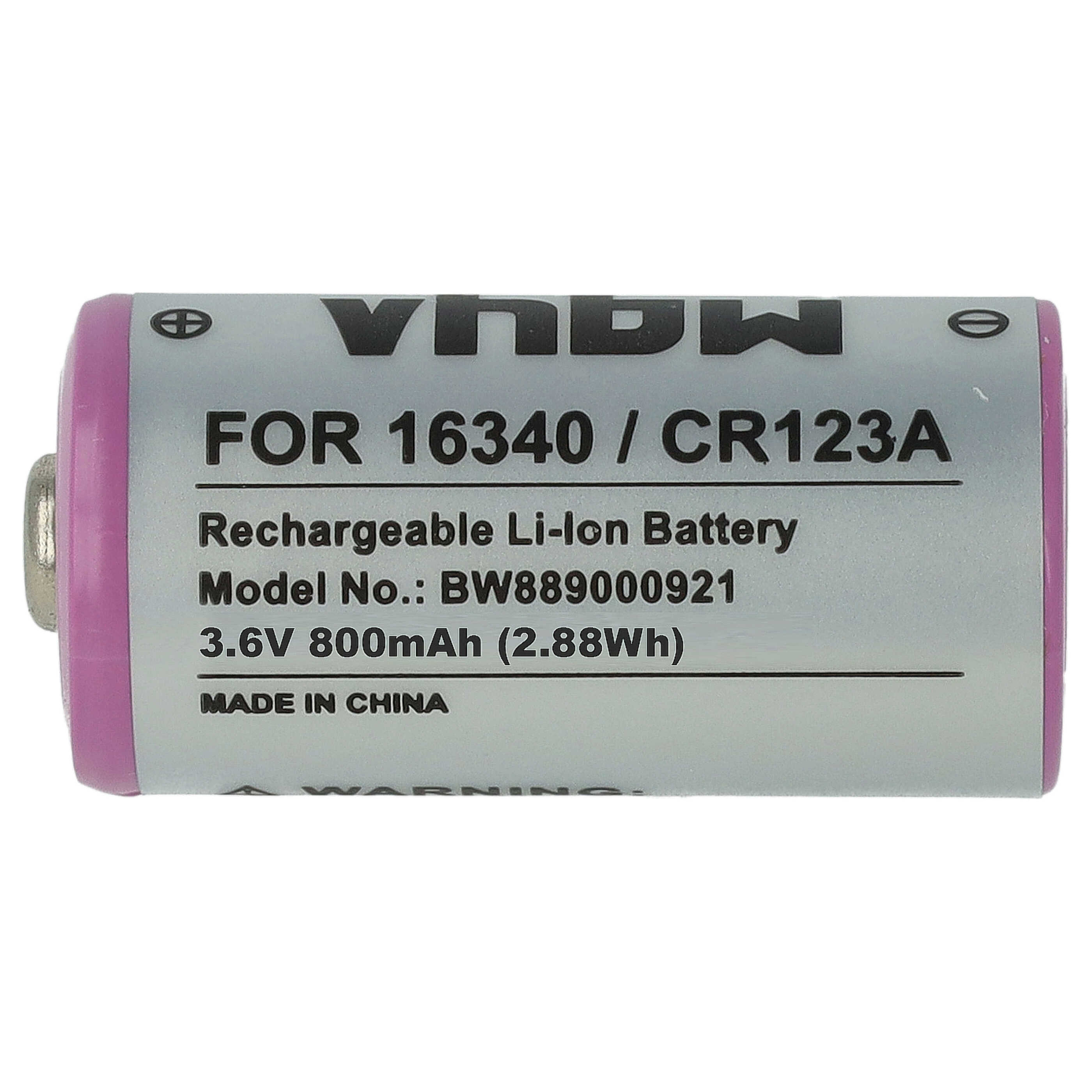 Chargeur double avec 2x batteries CR123A (800 mAh) pour batteries Li-ion Gigaset, , Sommer Motion Sensor One X