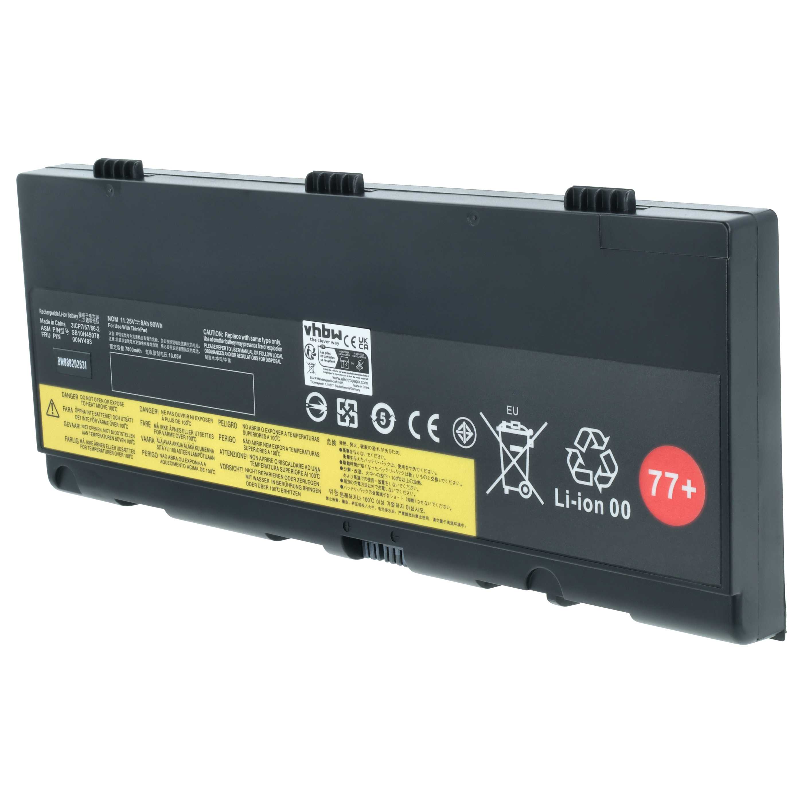 Akumulator do laptopa zamiennik Lenovo 01AV496, 01AV495, 5B10W13952, 5B10W13951 - 7800 mAh 11,4 V Li-Ion