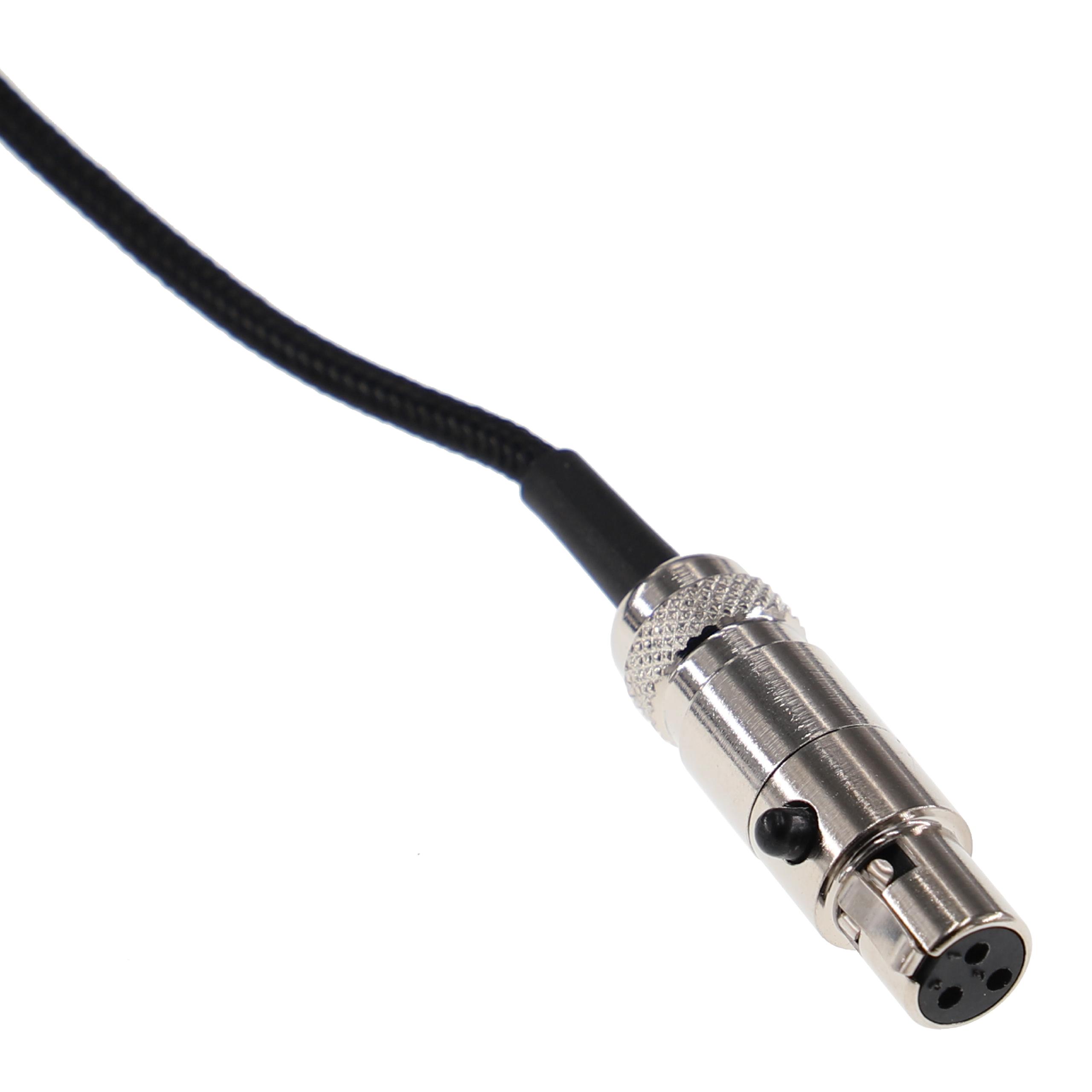 Kopfhörer Kabel passend für AKG, Pioneer K240 MK II u.a., 1,2 m, schwarz