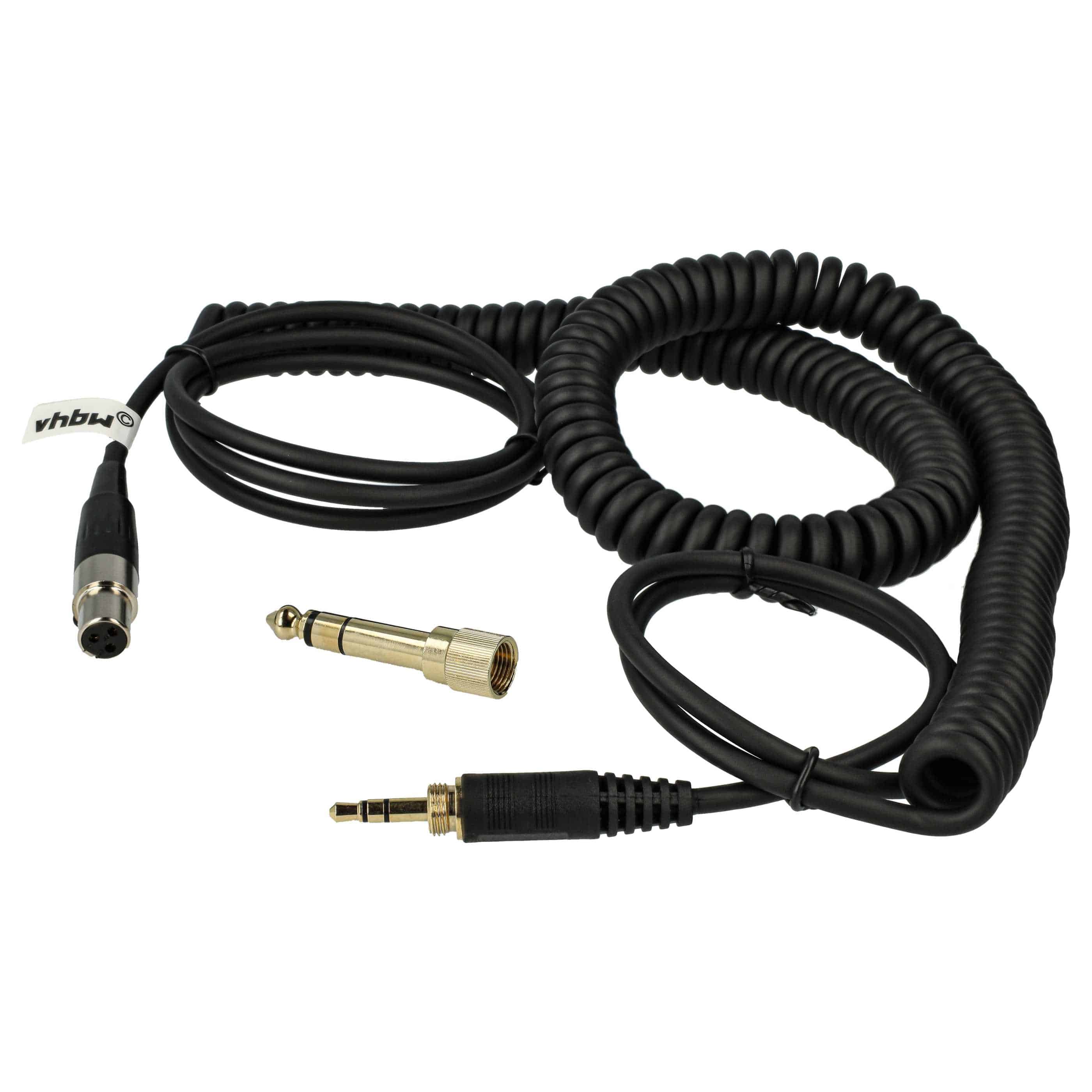 Câble audio pour casque AKG / Pioneer et autres, 100 - 300 cm, noir