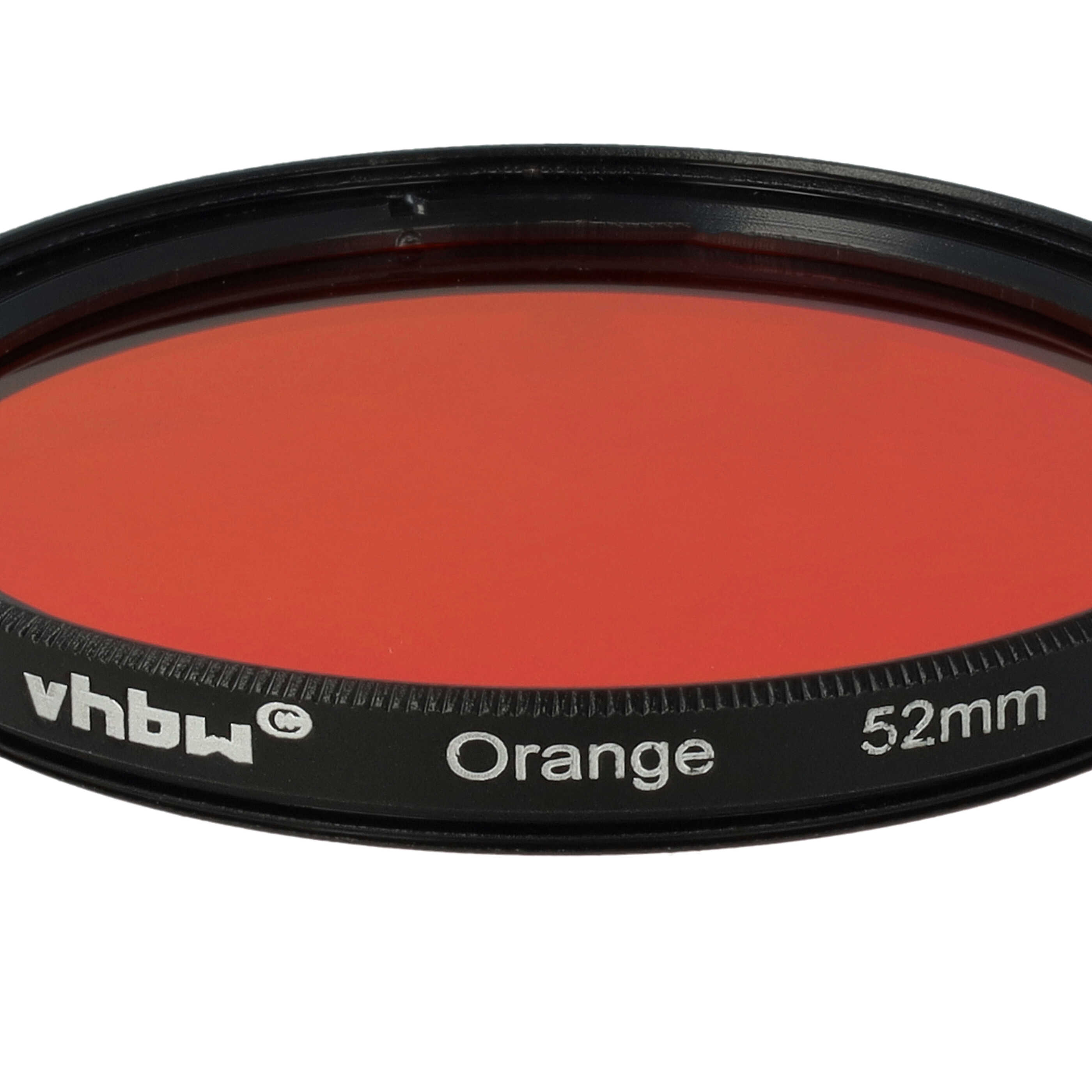 Farbfilter orange passend für Kamera Objektive mit 52 mm Filtergewinde - Orangefilter