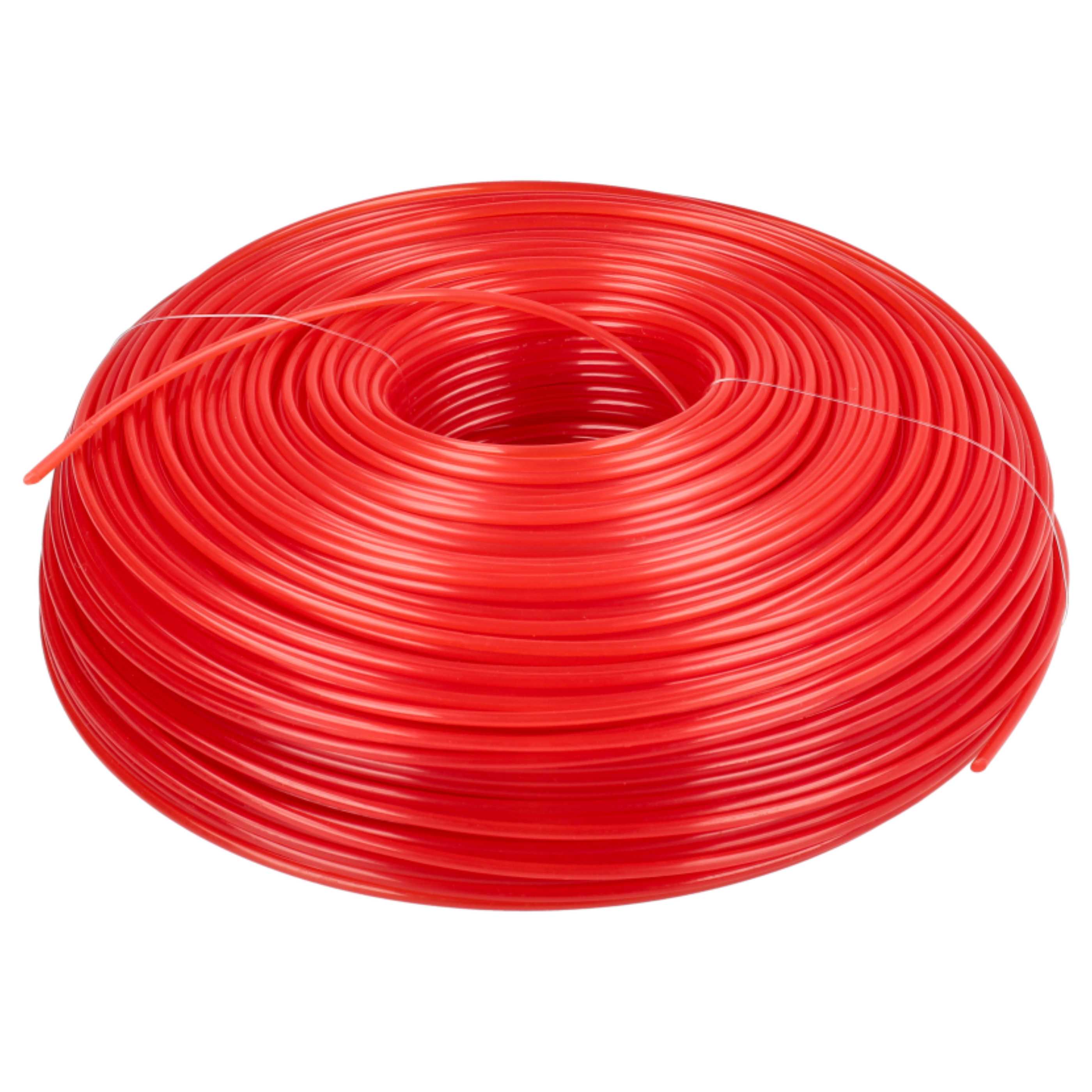 2x Line suitable for Bosch Makita Lawn Mower, Grass Trimmer - Trimmer Line Red, 2 mm x 100 m, Round
