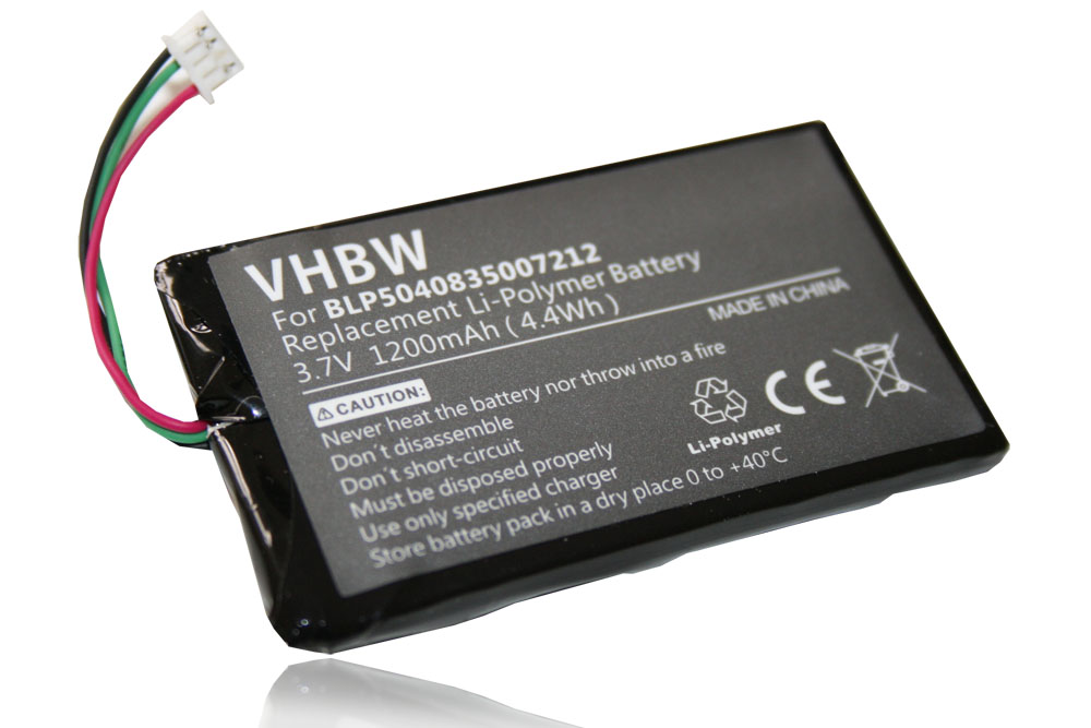 Batterie remplace Falk BLP5040835007212 pour navigation GPS - 1200mAh 3,7V Li-polymère