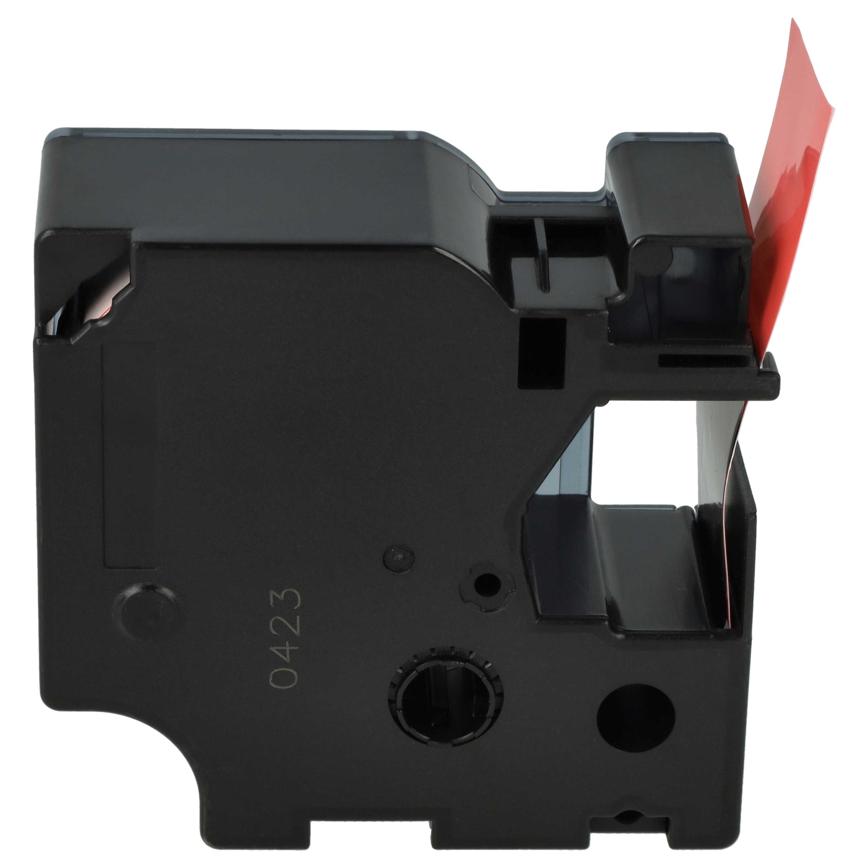 Label Tape replaces Dymo D1, 53717 - 24 mm Black to Red
