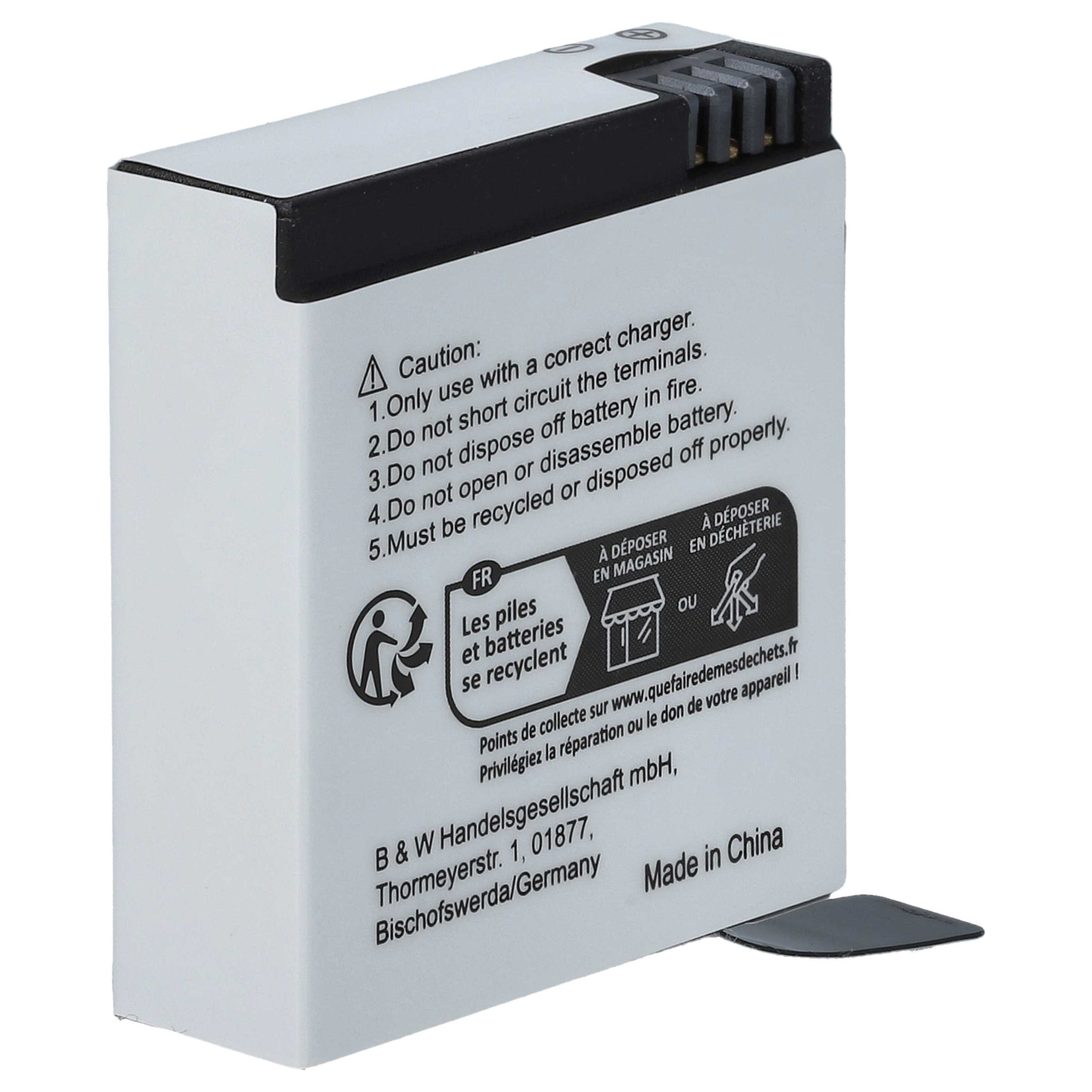Videocamera 2x Battery replaces SJCam SJ6B - 910 mAh 3.8 V Li-Ion