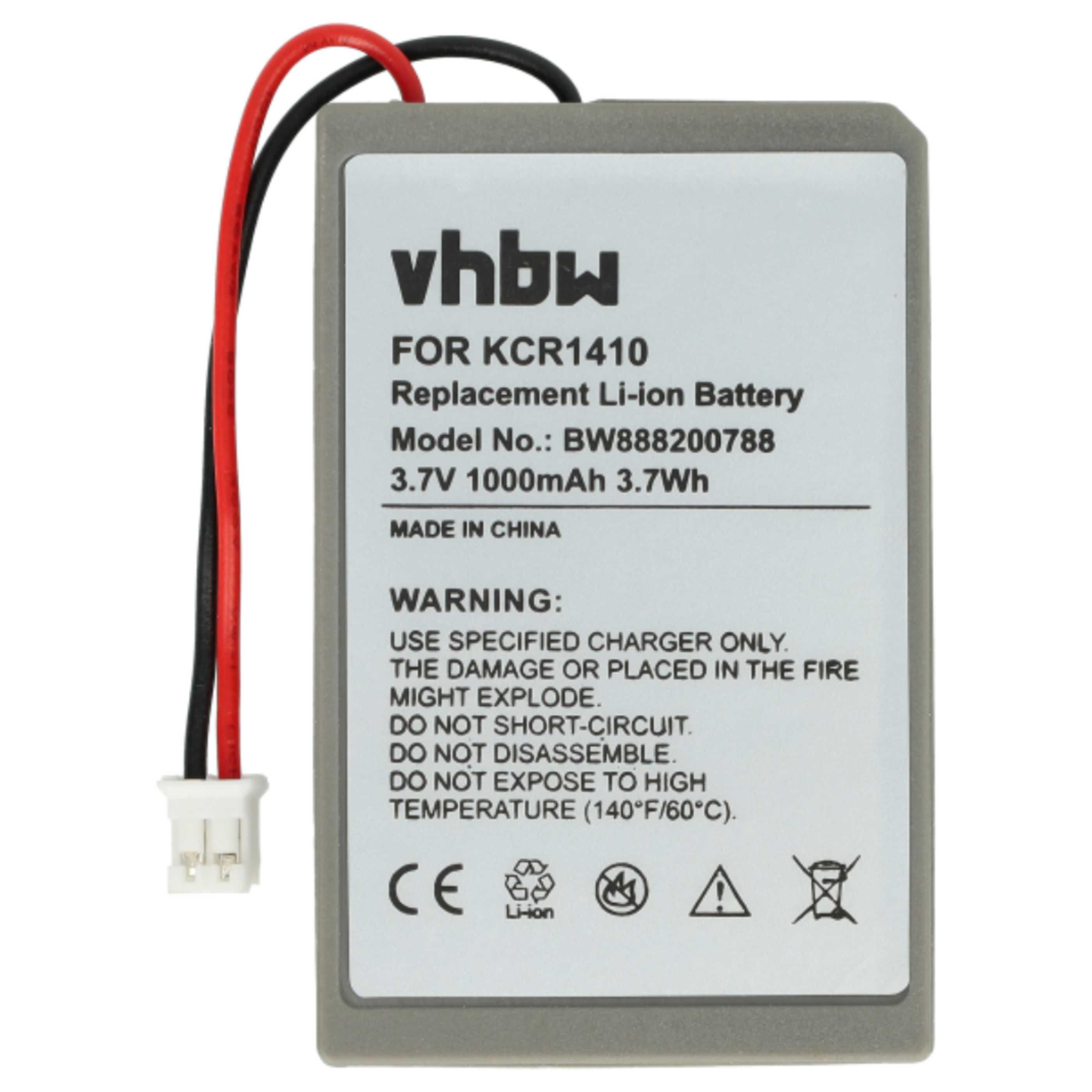 Gamer Joypad 2x Battery replaces Sony KCR1410, LIP1522 - 1000 mAh 3.7 V Li-Ion