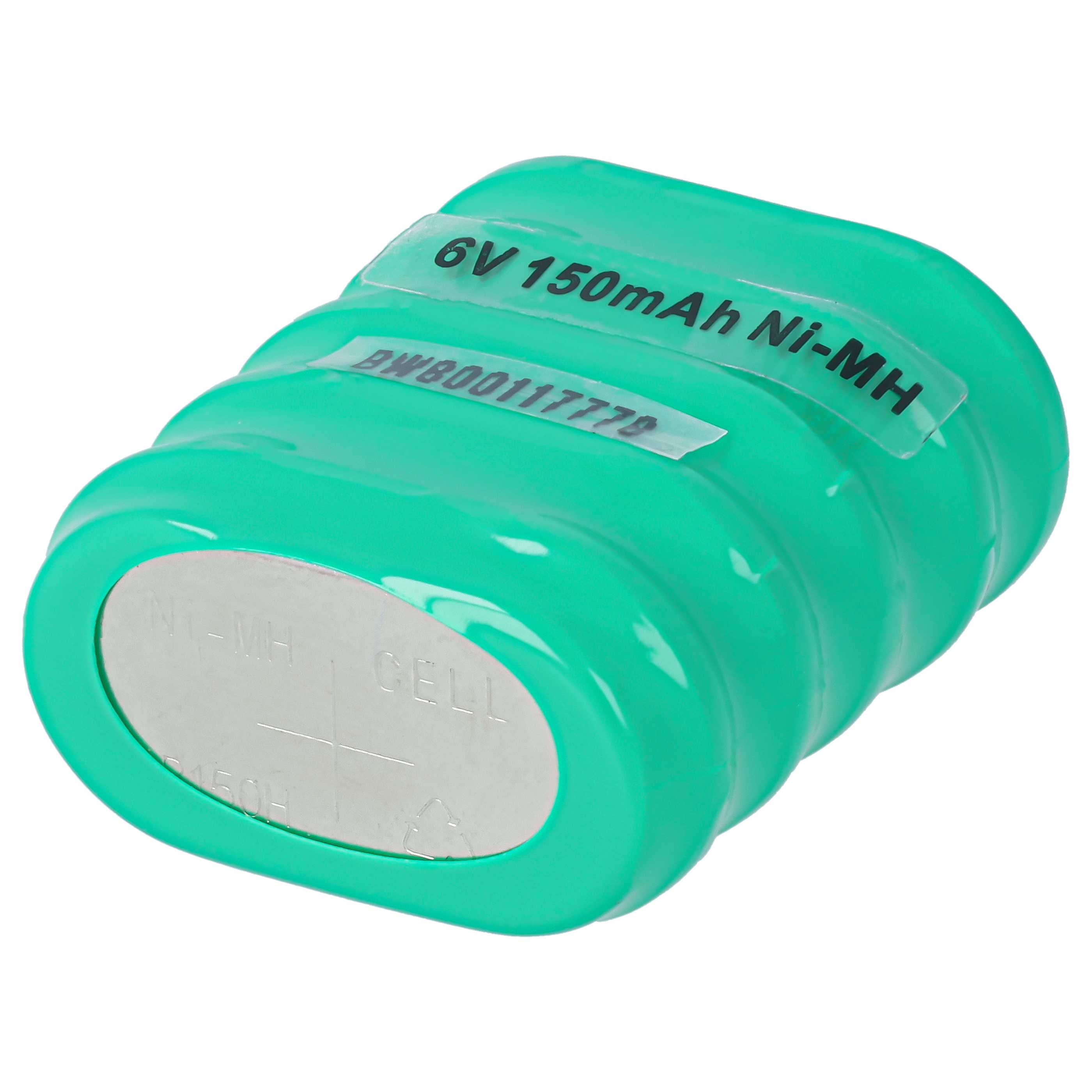 5x Batería de botón tipo 5/V150H para modelismo, lámparas solares (150 mAh, 6 V, NiMH)