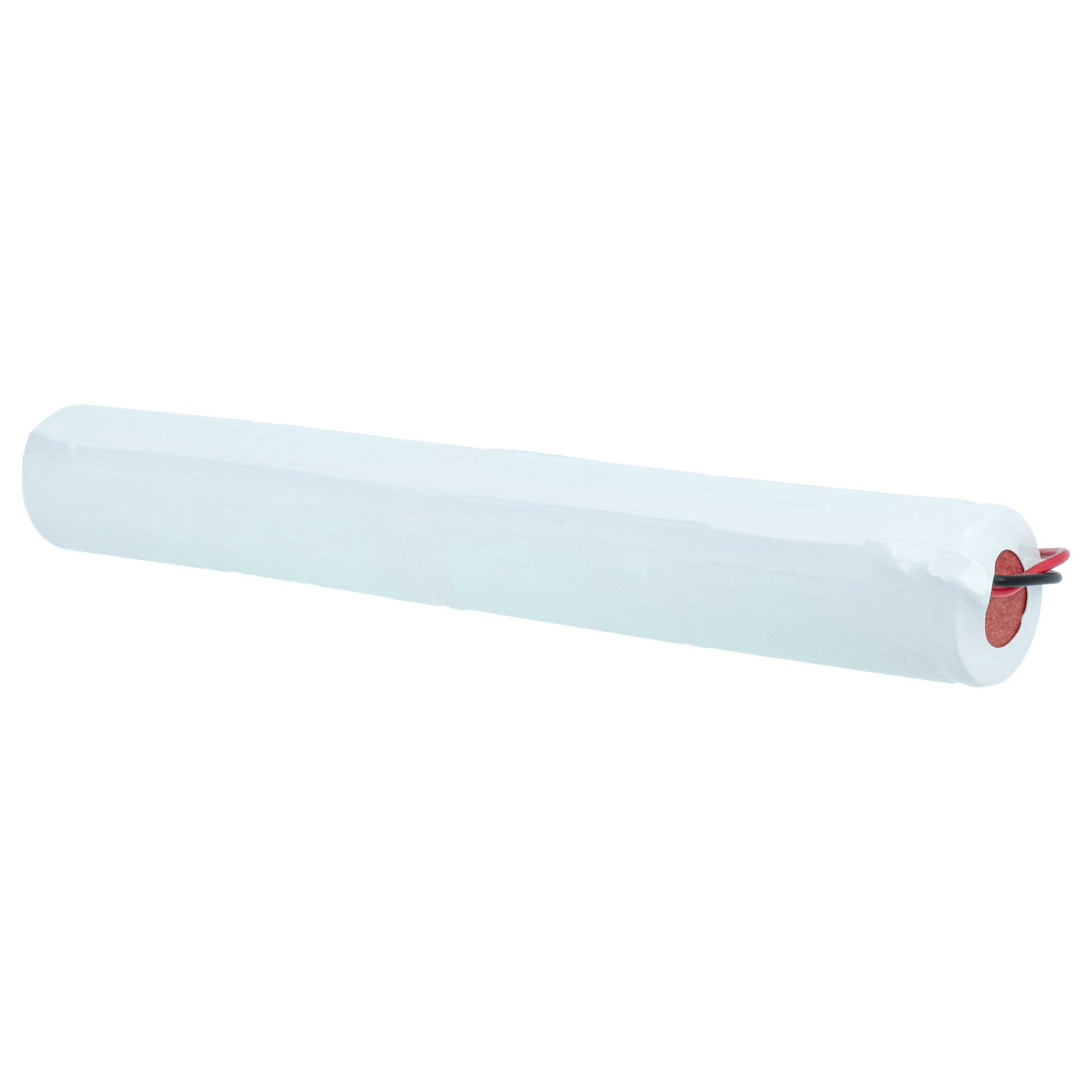 Batería reemplaza Schneider OVA58994 para iluminación emergencia (4000 mAh, 4,8 V, NiCd)