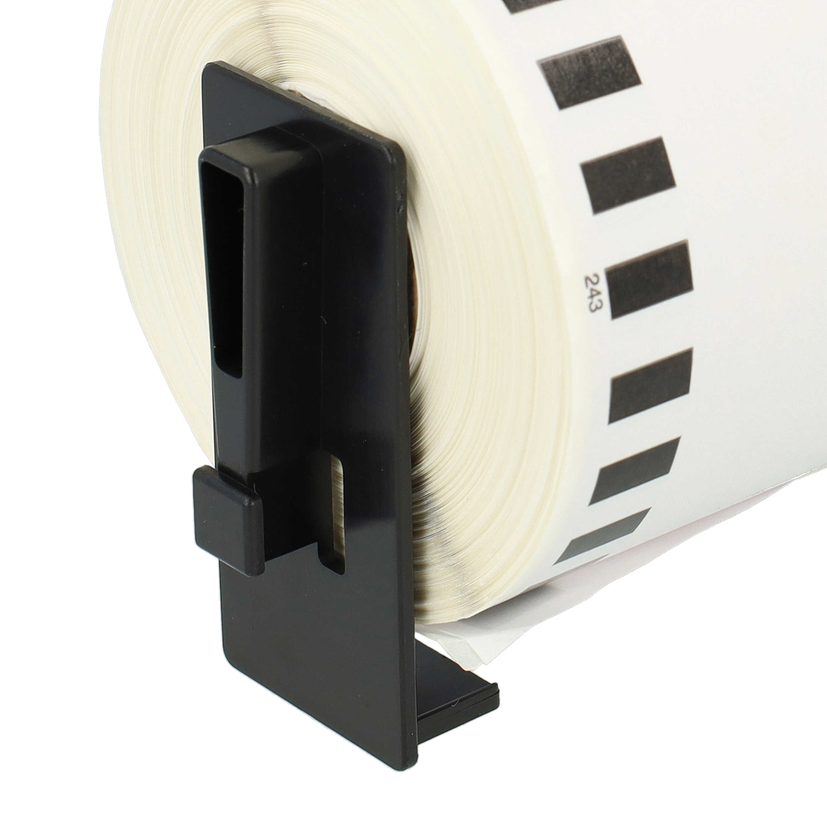 2x Label Roll replaces Brother DK-22243 Labeller - 102 mm x 30.48 m + Holder