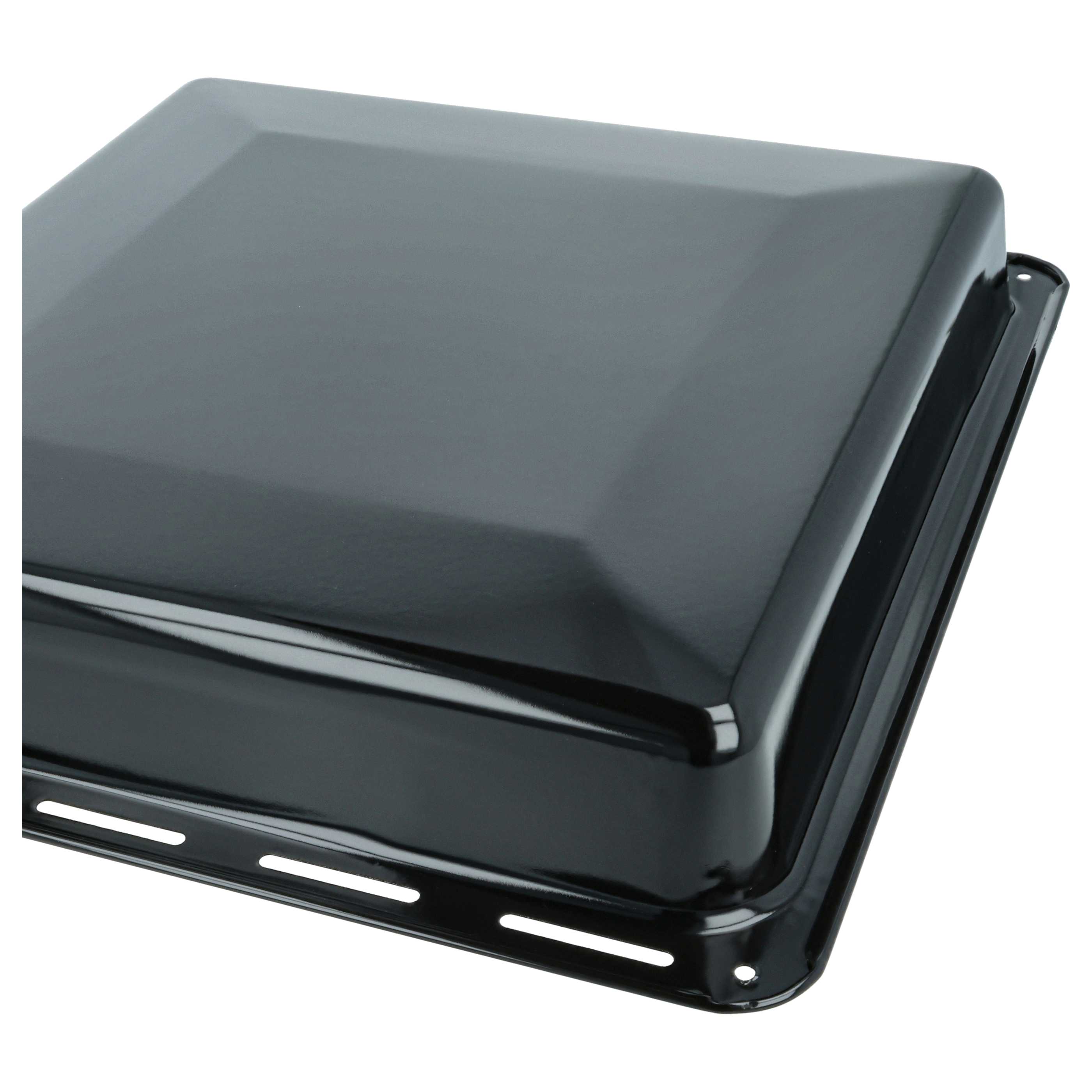 Leccarda universale sostituisce AEG 3423981020 per forni Zanussi - 42,2 x 37,5 x 6 cm, antiaderente nero