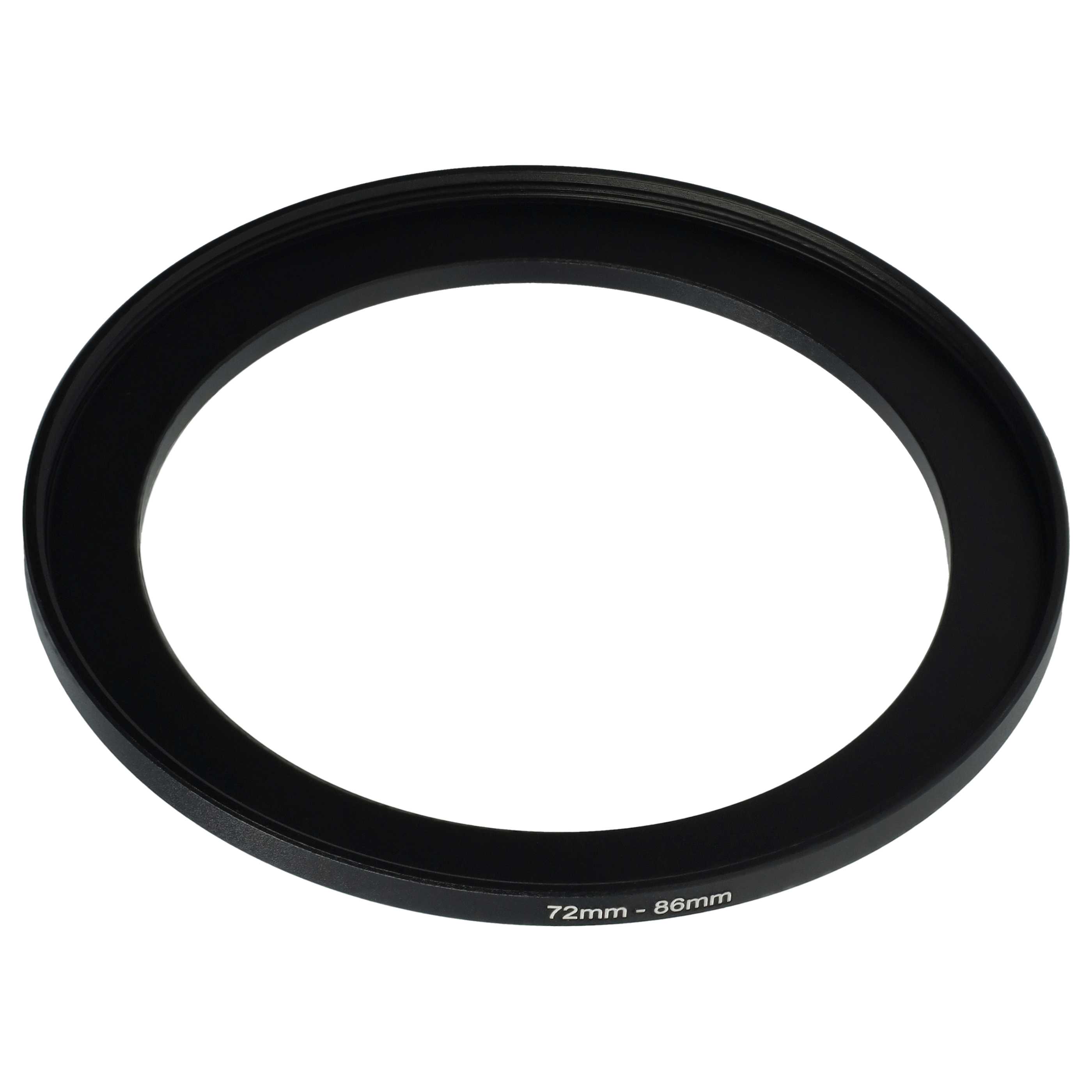 Step-Up-Ring Adapter 72 mm auf 86 mm passend für diverse Kamera-Objektive - Filteradapter