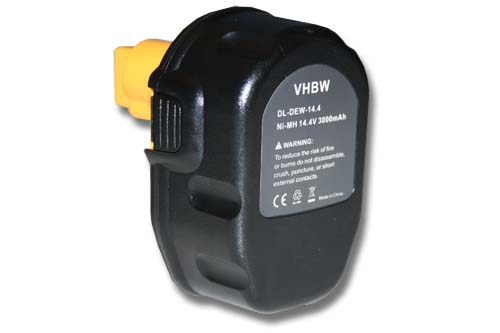 Akku 14,4V als Ersatz für Dewalt DE9092, DE9091, DE9502, DE9094, W9091, DW9094, DC9091, DE9038 - 3Ah, NiMH