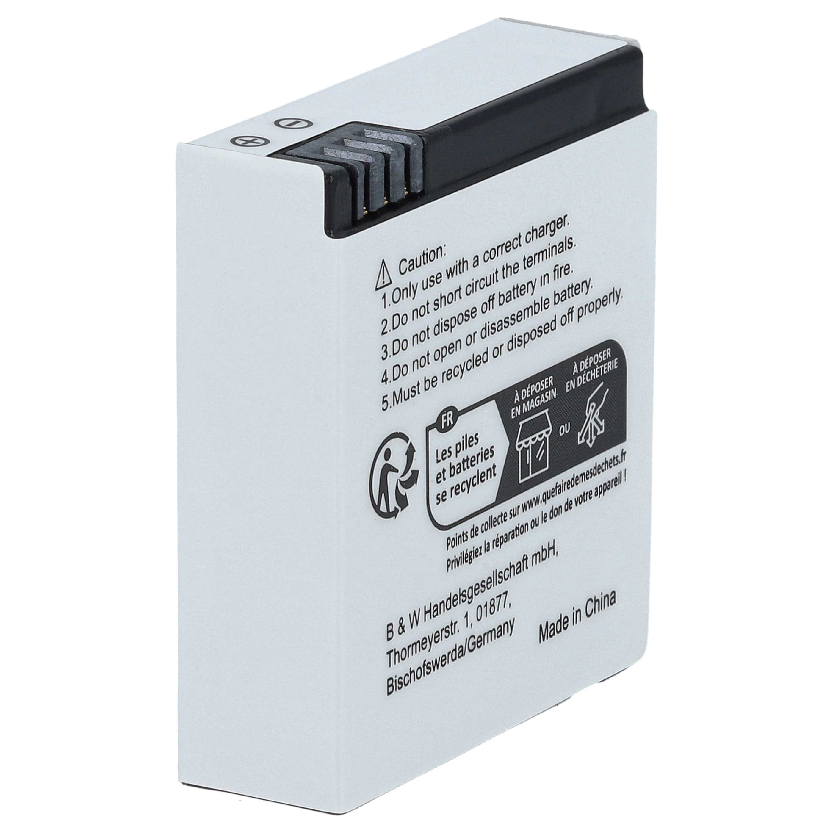 Videocamera 3x Battery replaces SJCam SJ7B - 910 mAh 3.8 V Li-Ion