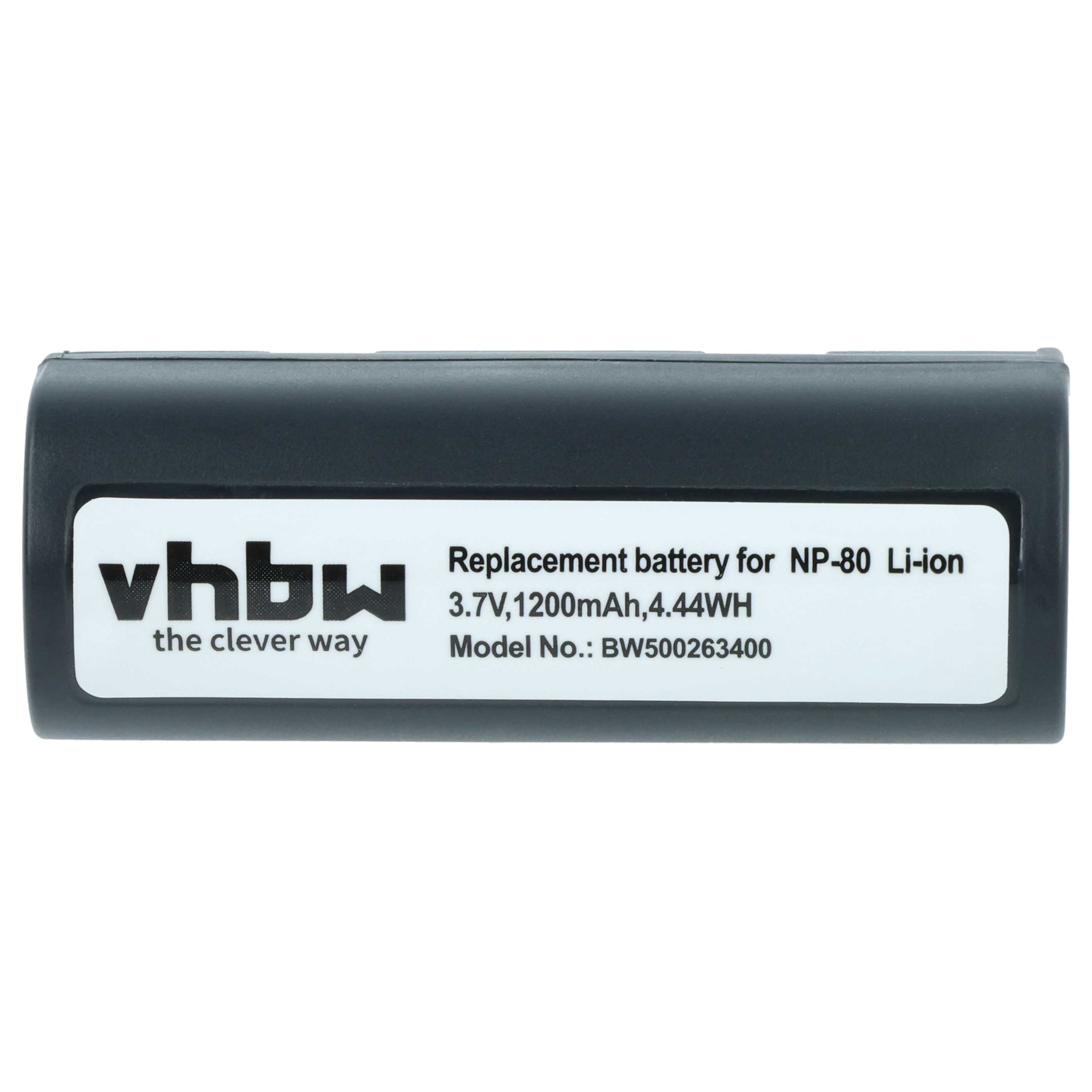 Batería reemplaza Epson EU95 para cámara - 1200 mAh 3,7 V Li-Ion