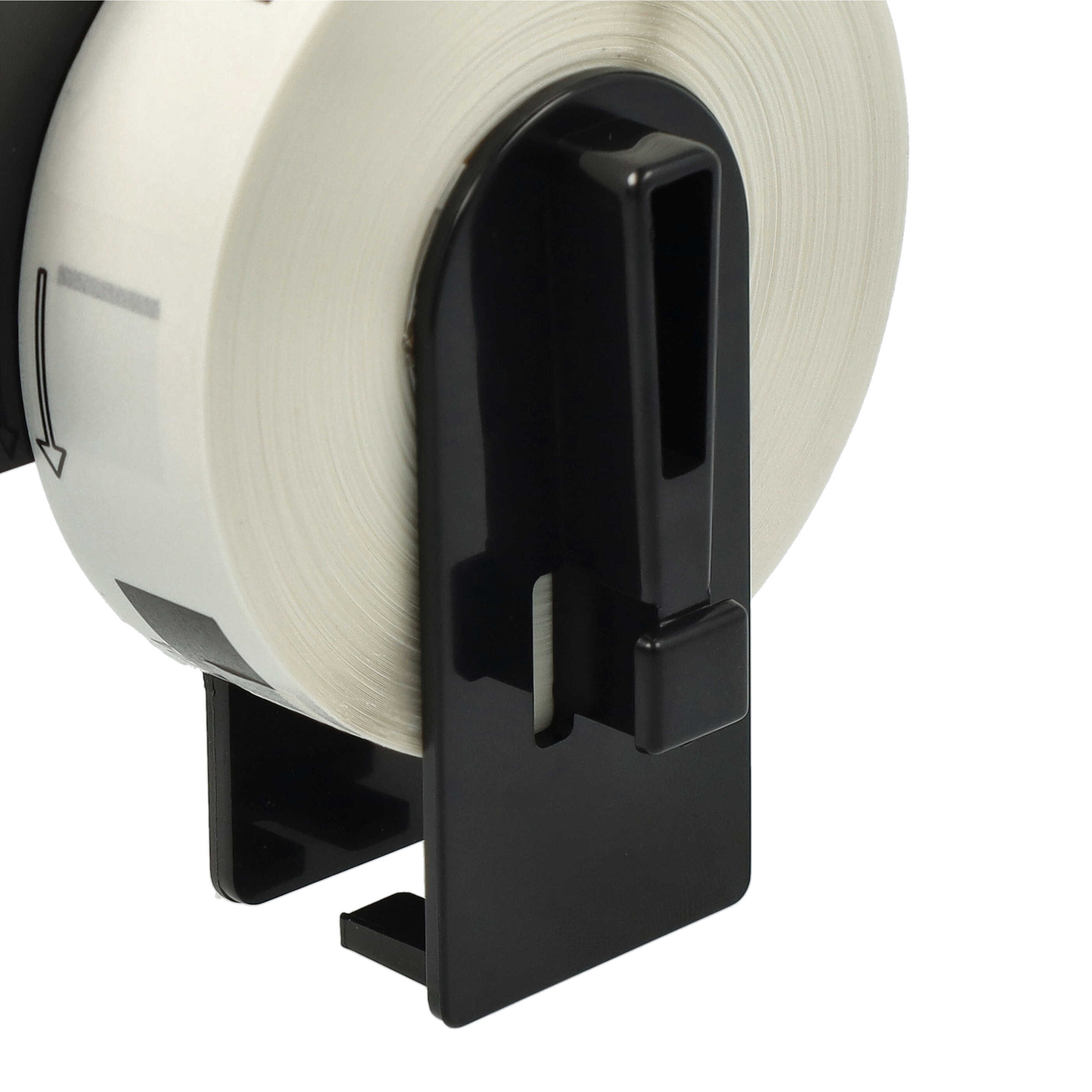 2x Label Roll replaces Brother DK-11204 Labeller - 17 mm x 54 mm + Holder