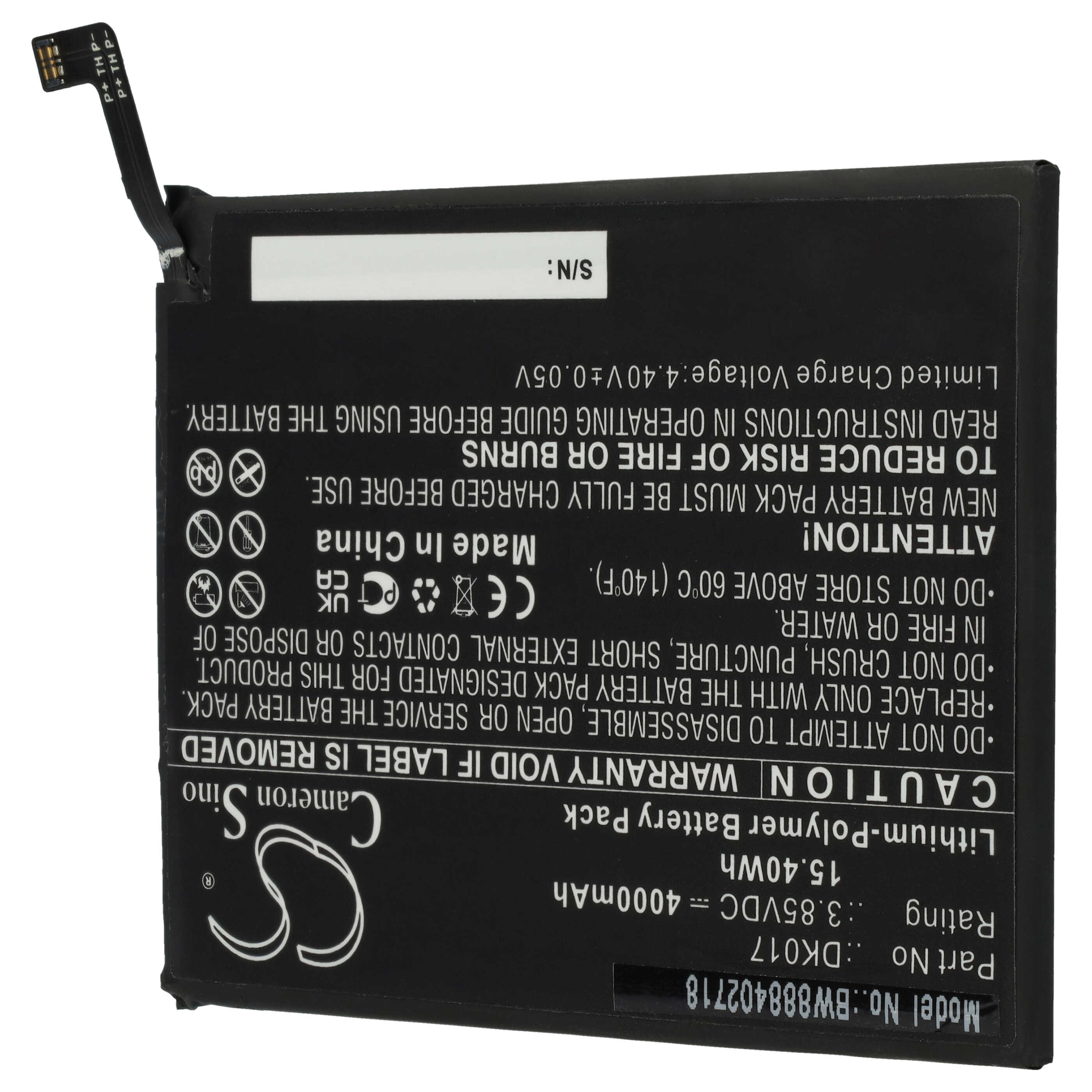 Akumulator do telefonu smartfona zamiennik Blackview DK017 - 4000 mAh 3,85 V LiPo