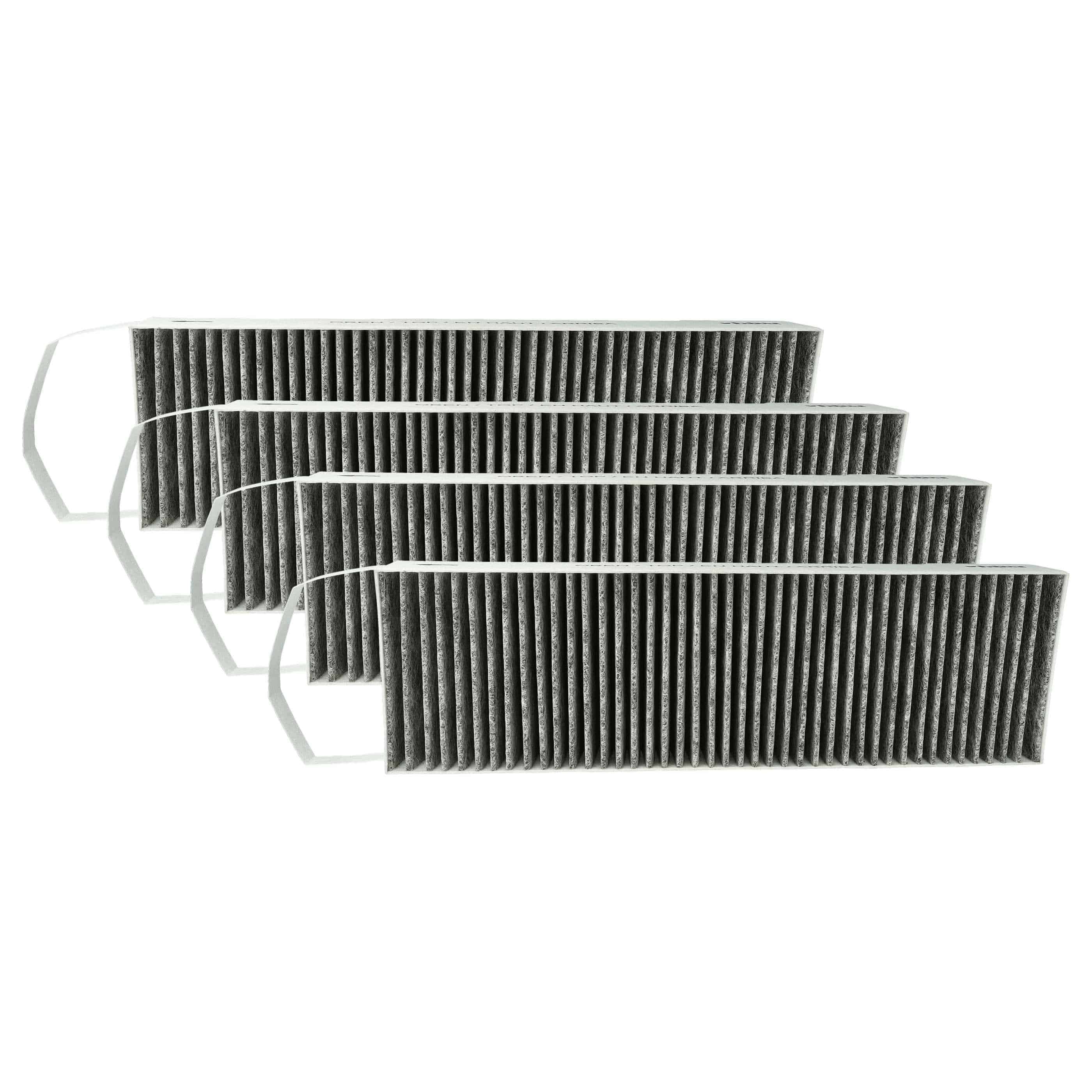 4x Filtres à charbon actif remplace Bora PUAKF pour hotte Bora