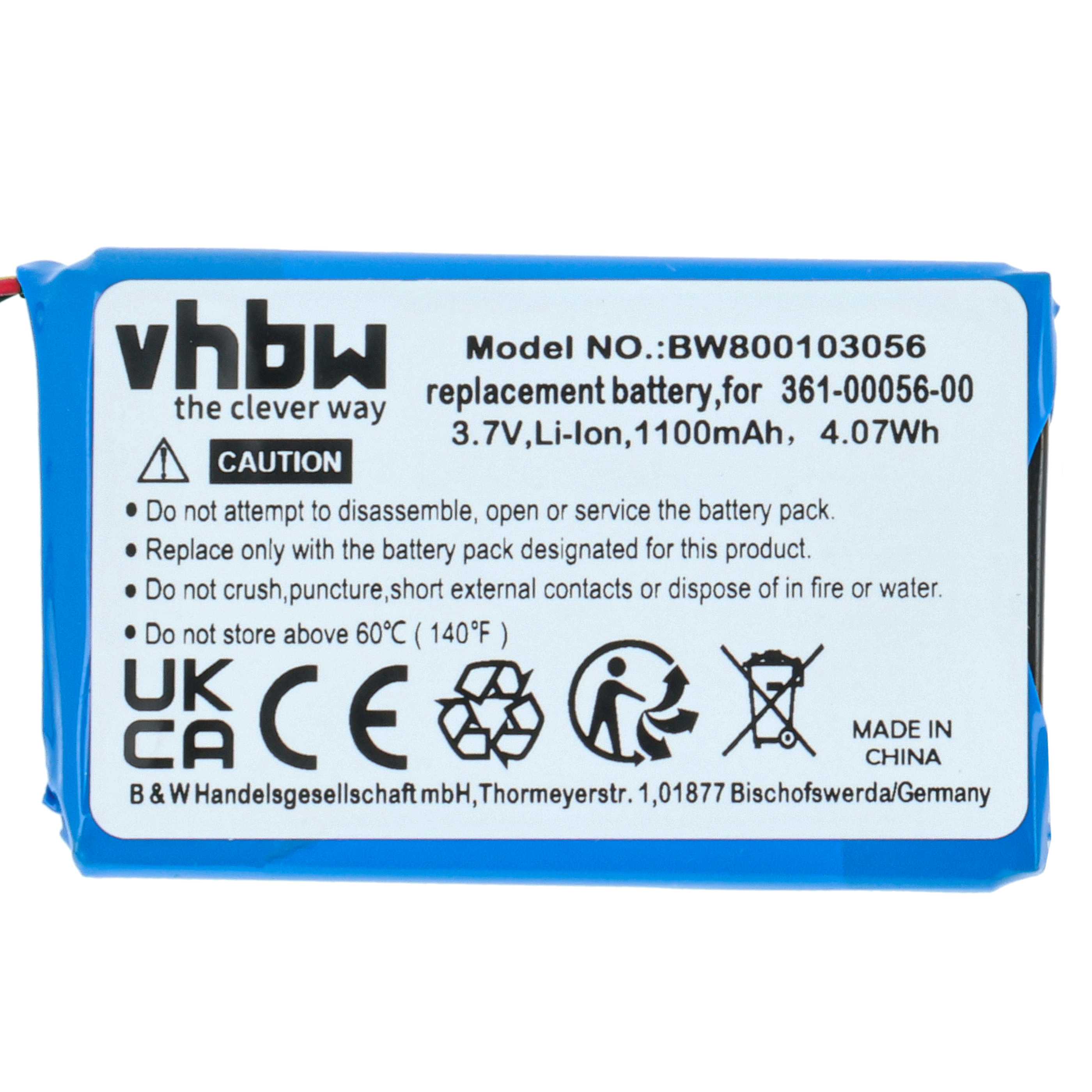 Akku passend für Garmin Drive 51, Garmin DriveSmart 55, 65, 61 LMT-S ersetzt 361-00056-00, 361-00056-50