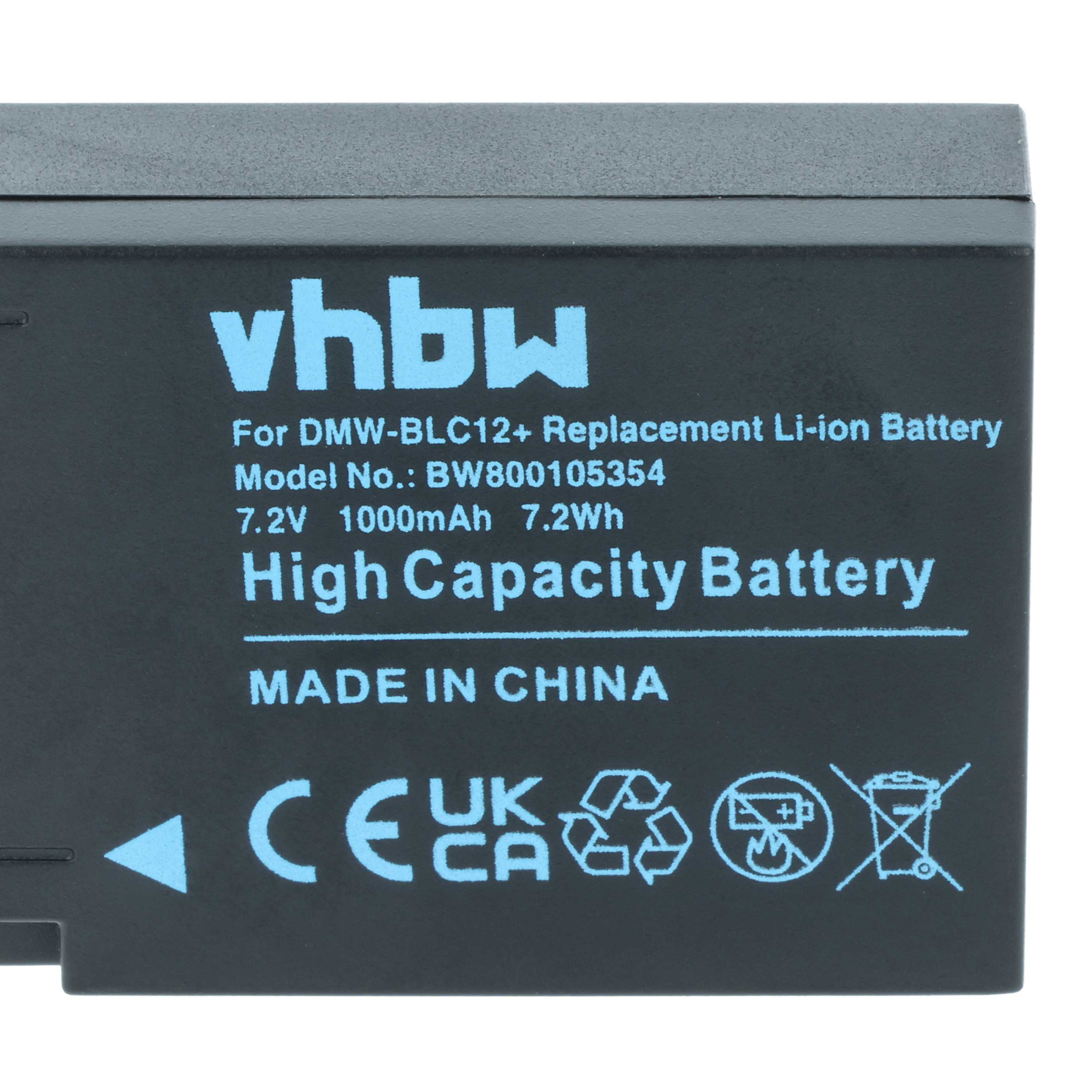 2x Battery replaces Leica BP-DC12 - 1000mAh, 7.2V, Li-Ion with Info Chip