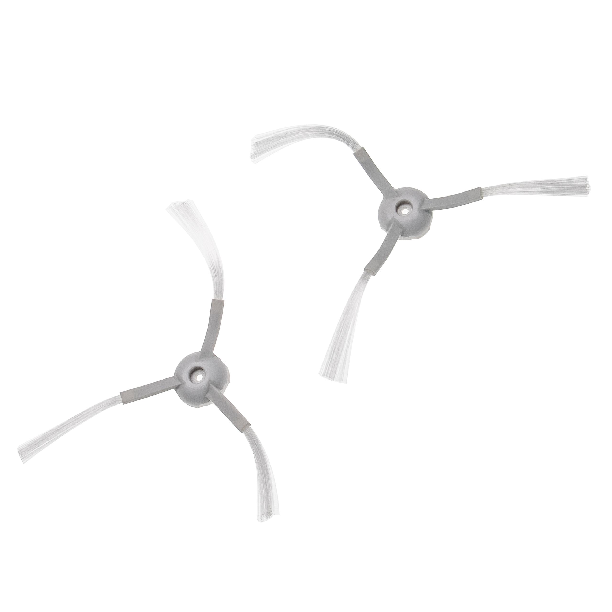 2x Cepillo lateral 3 brazos para robot aspirador Xiaomi Mijia G1 - Set de cepillos blanco