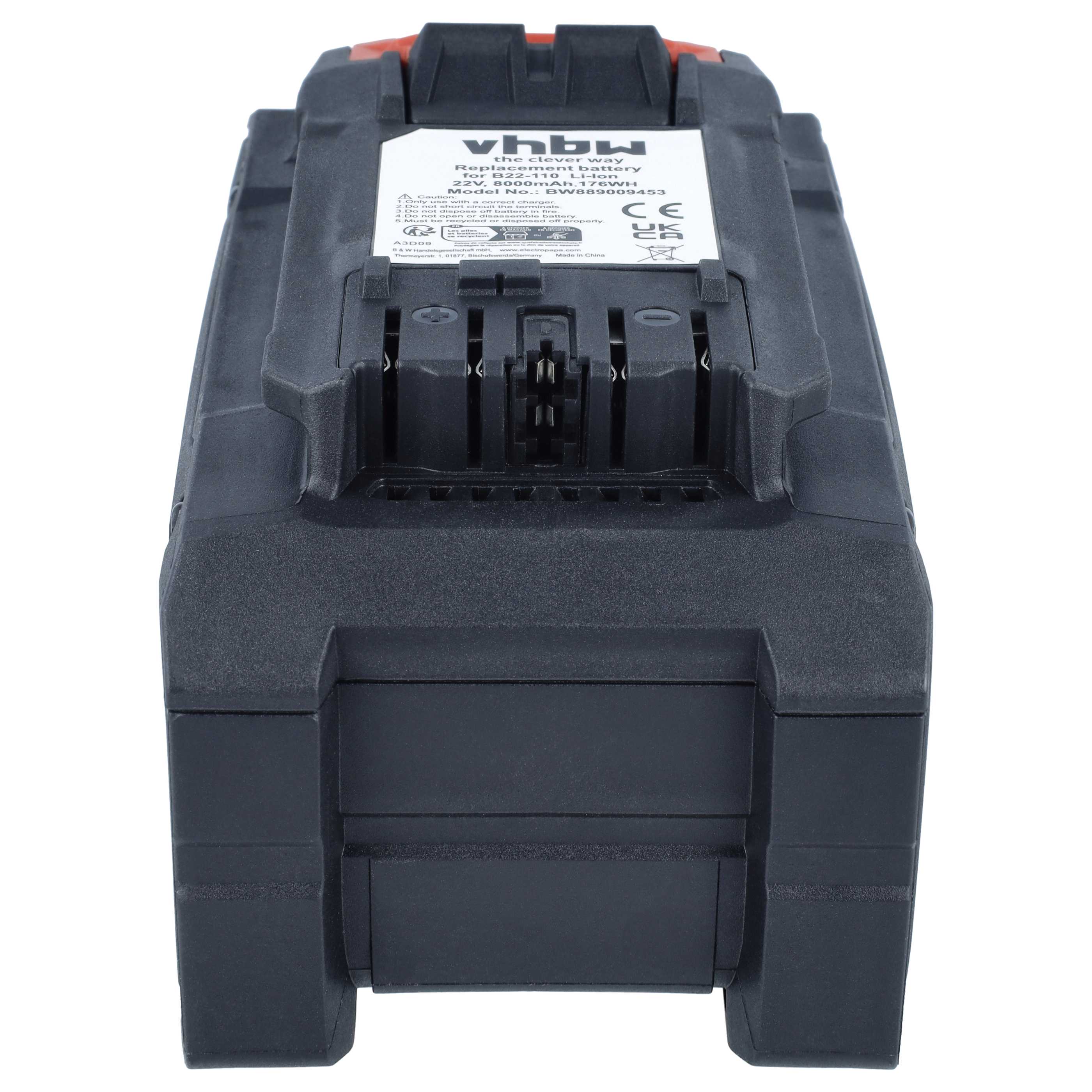 Akku 22V als Ersatz für Hilti B 22-110, B22 - 8Ah, Li-Ion