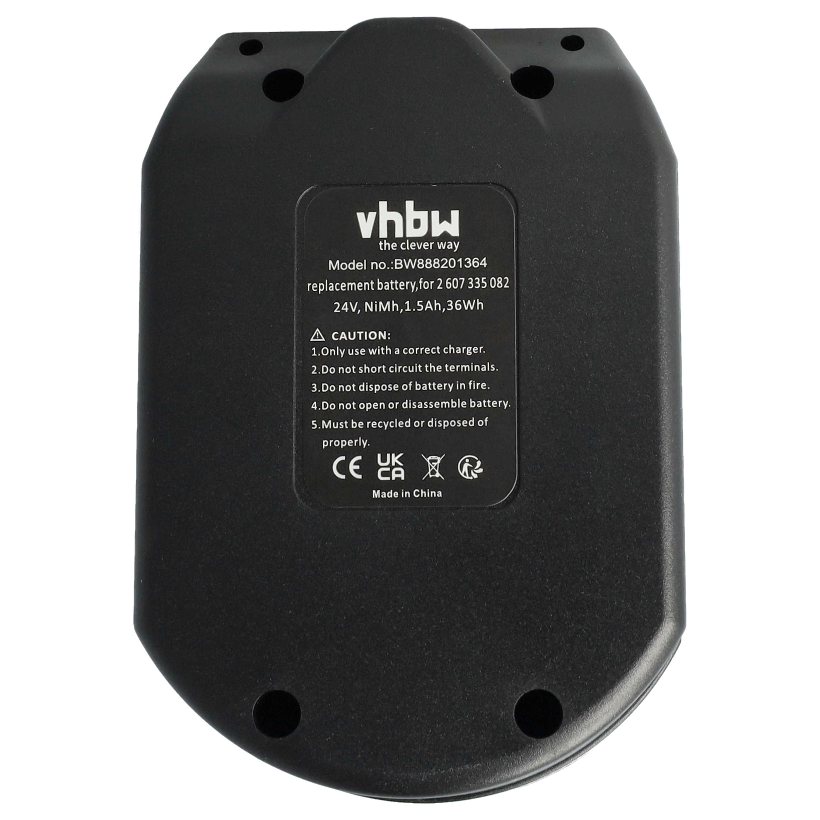 Battery replaces Bosch 2 607 335 082, 1617334082, 2607335082 Electric Power Tool - 1500 mAh, 24 V, NiMH