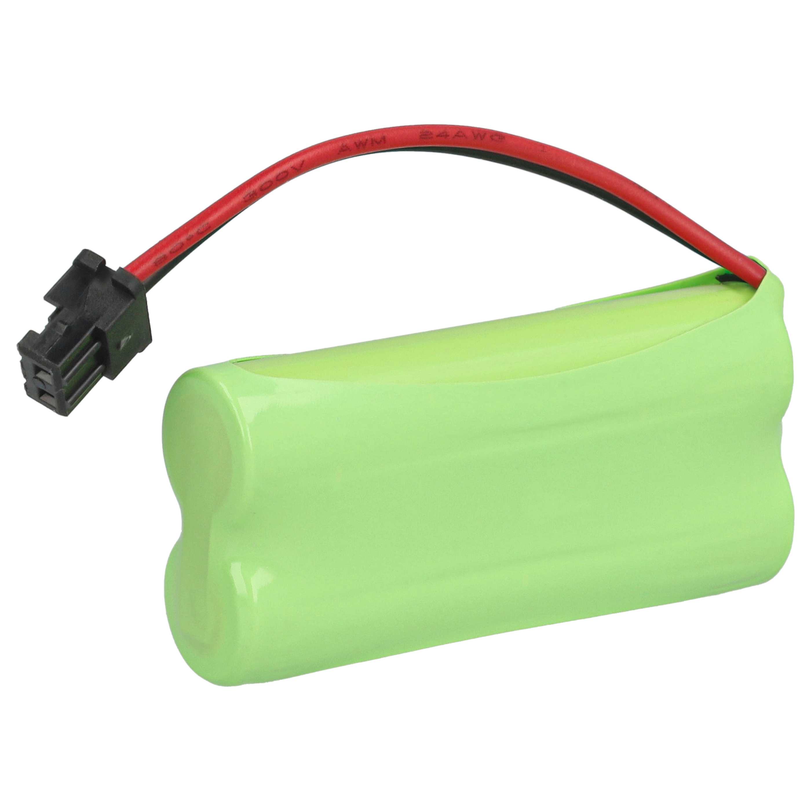 3x Batteries remplace 2SNAAA55HSJ1, 2SNAAA60HSJ1, 2SN-AAA55H-S-J1 pour téléphone Philips - 800mAh 2,4V NiMH