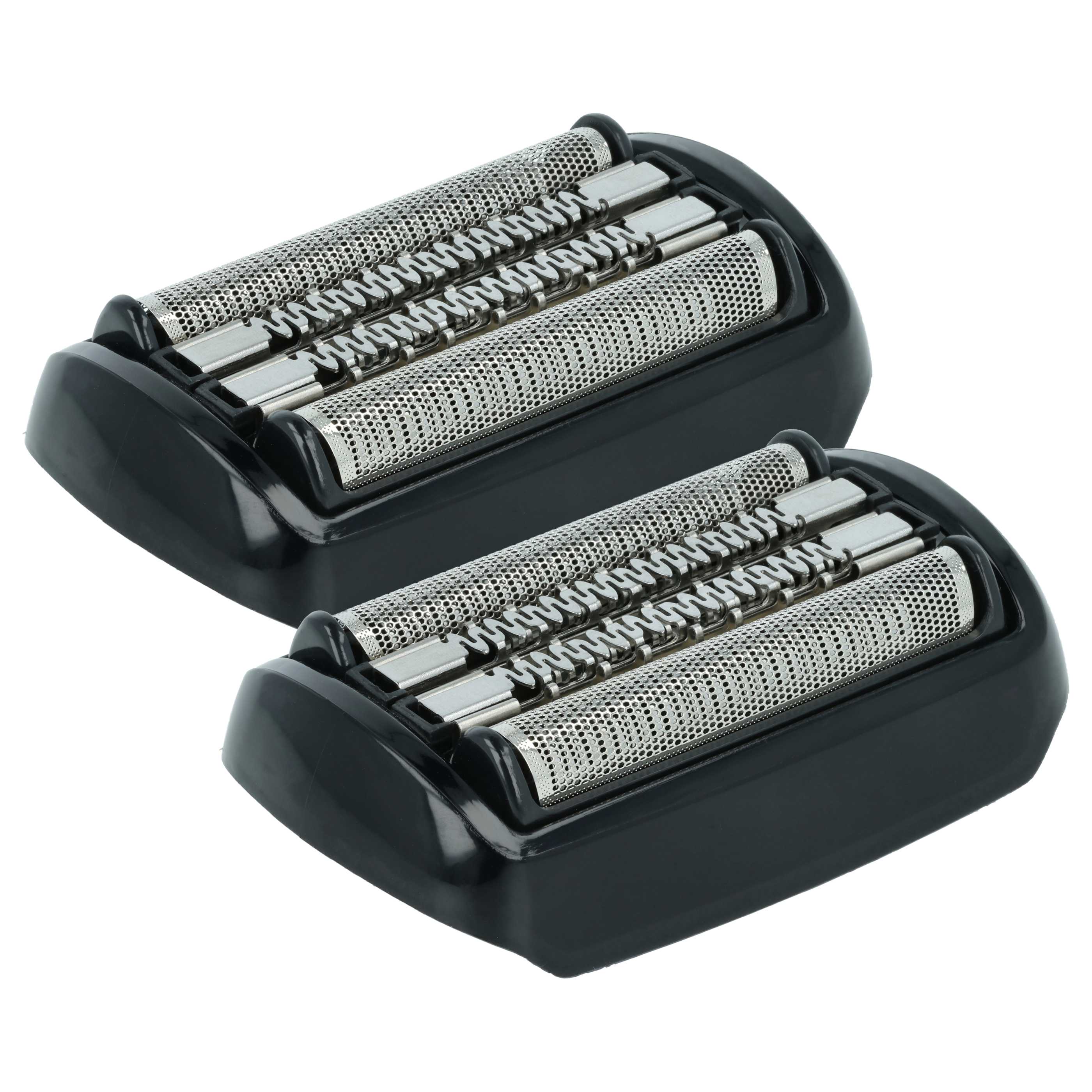 2x cabezales reemplaza Braun 92B para afeitadoras Braun - negro / plata