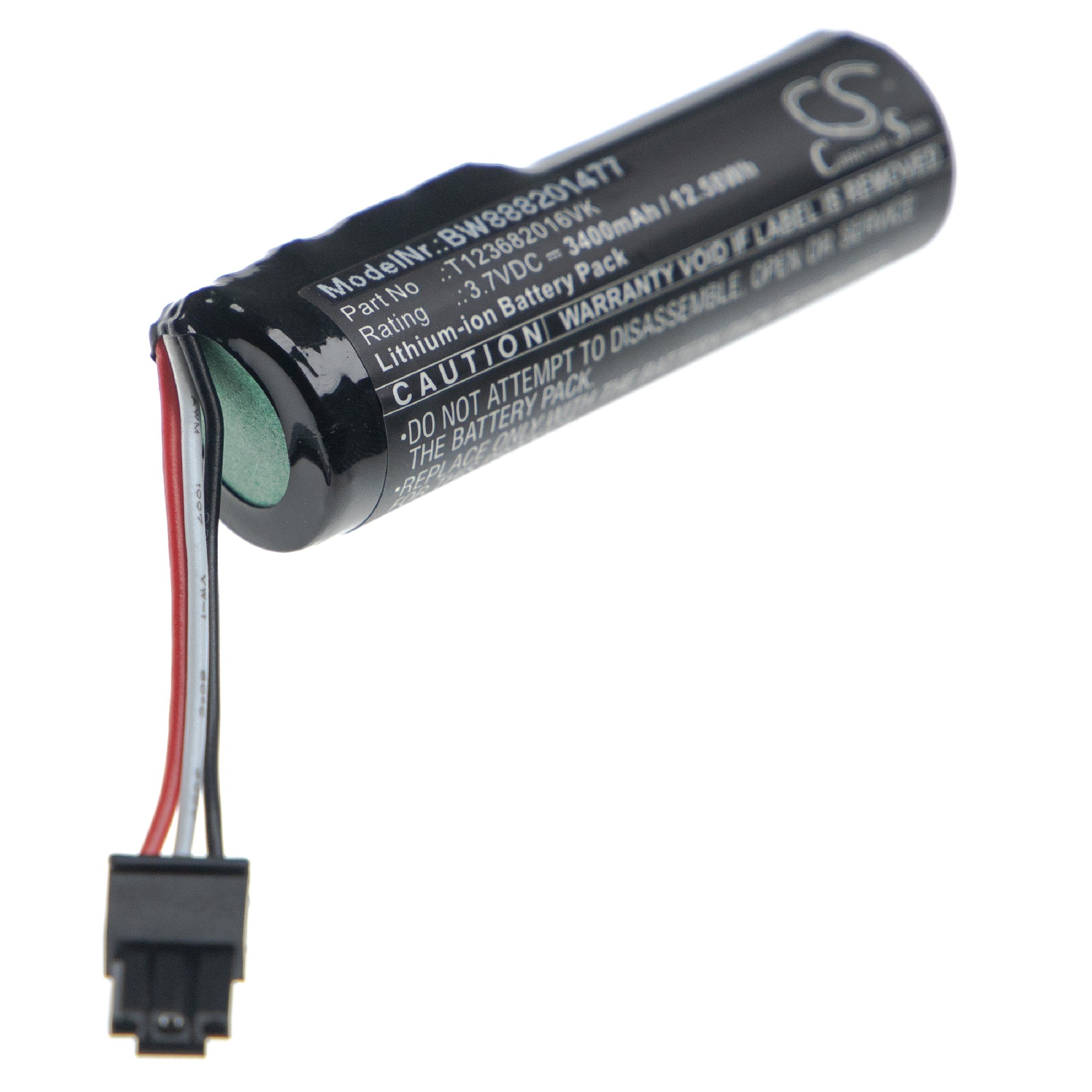 Batterie remplace Logitech T123682016VK pour enceinte Logitech - 3400mAh 3,7V Li-ion