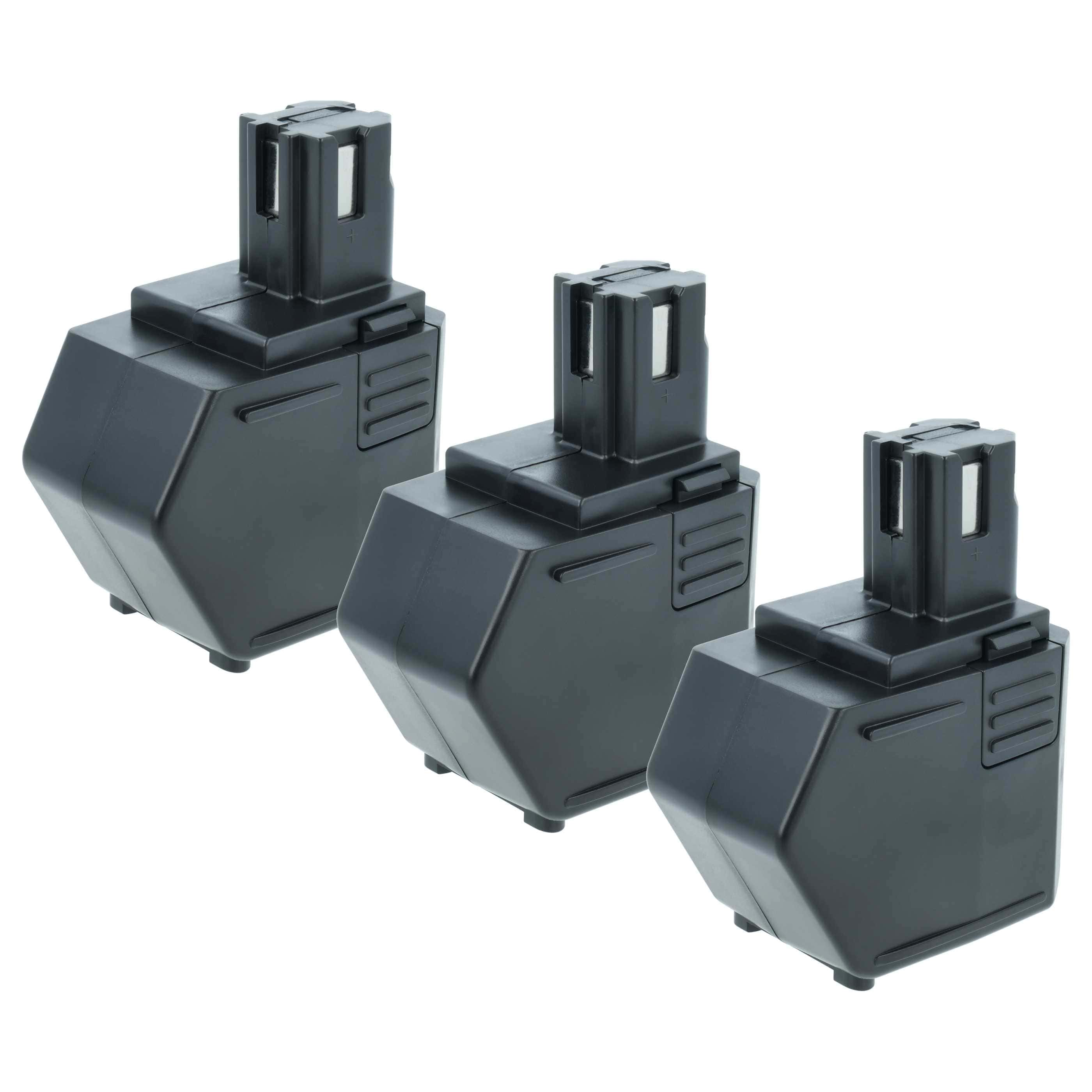 3x Battery replaces Hilti SFB105, SBP12, SFB125, SFB121, 00315082 Electric Power Tool - 2100 mAh, 12 V, NiMH