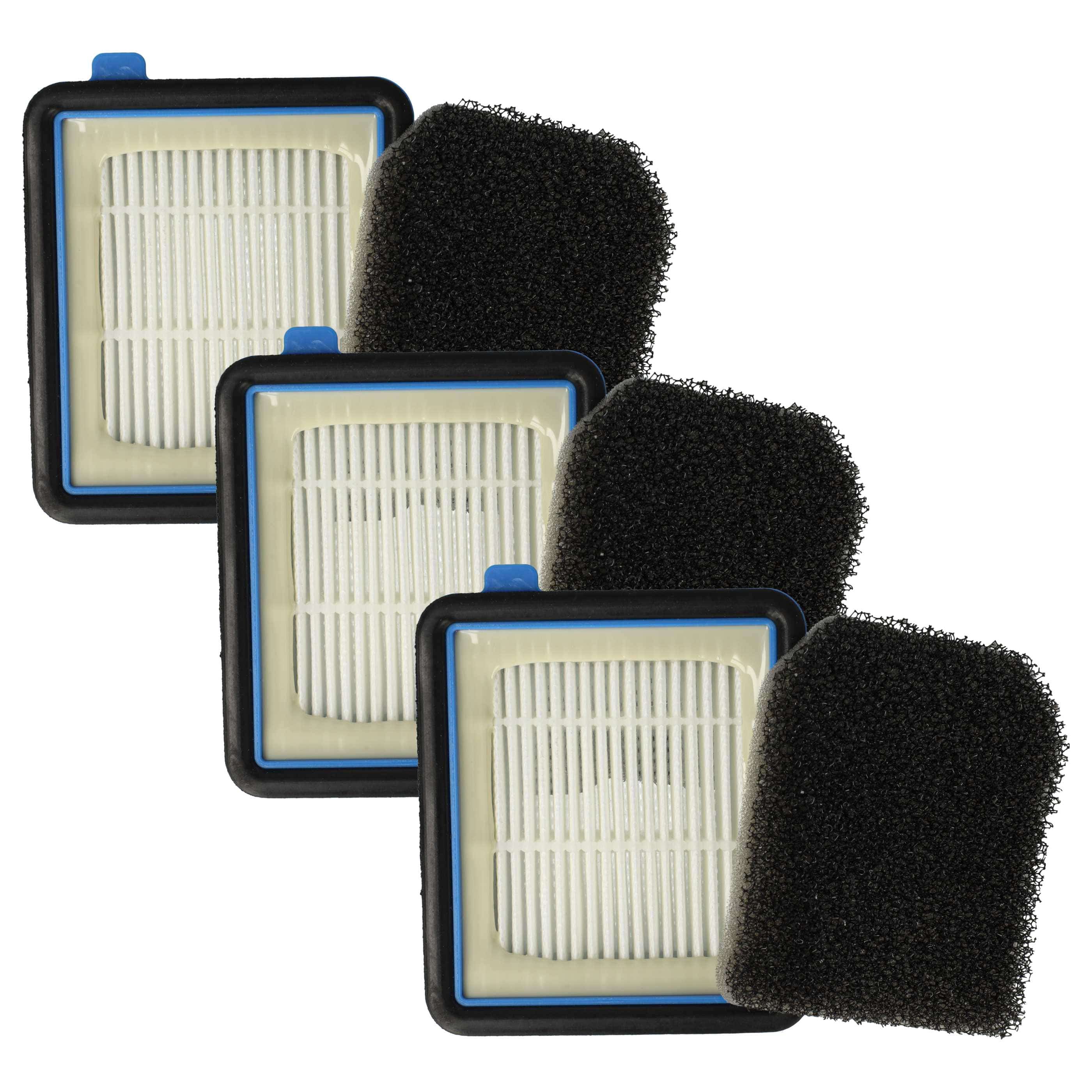 3x Filter Set replaces EF160, 140117409023, 9009232704 for Bork Vacuum Cleaner - Vacuum Cleaner Filter Set