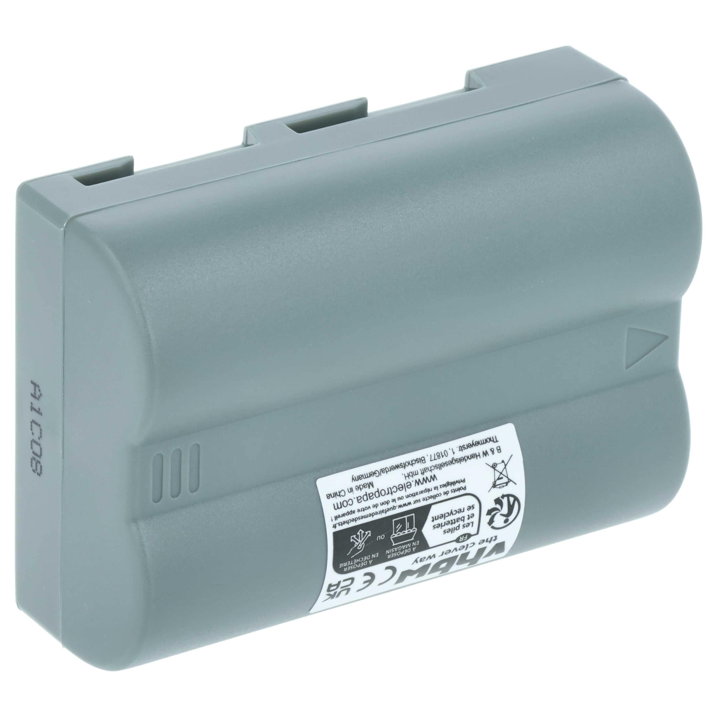 2x Battery replaces Nikon EN-EL3e, EN-EL3, EN-EL3a - 2000mAh, 7.2V, Li-Ion with Info Chip