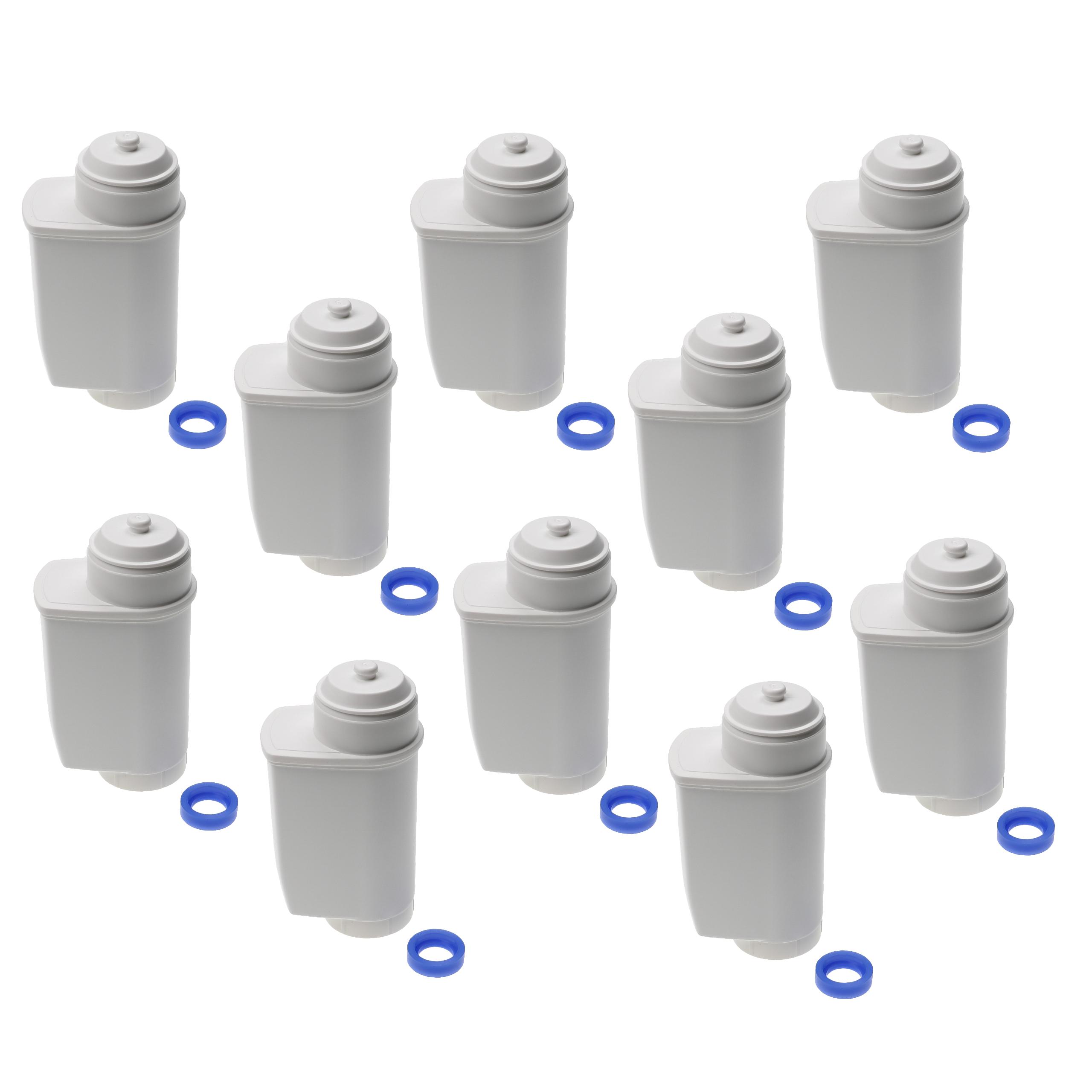 10x Water Filter replaces Siemens TZ70033 for Bosch Coffee Machine etc. - White