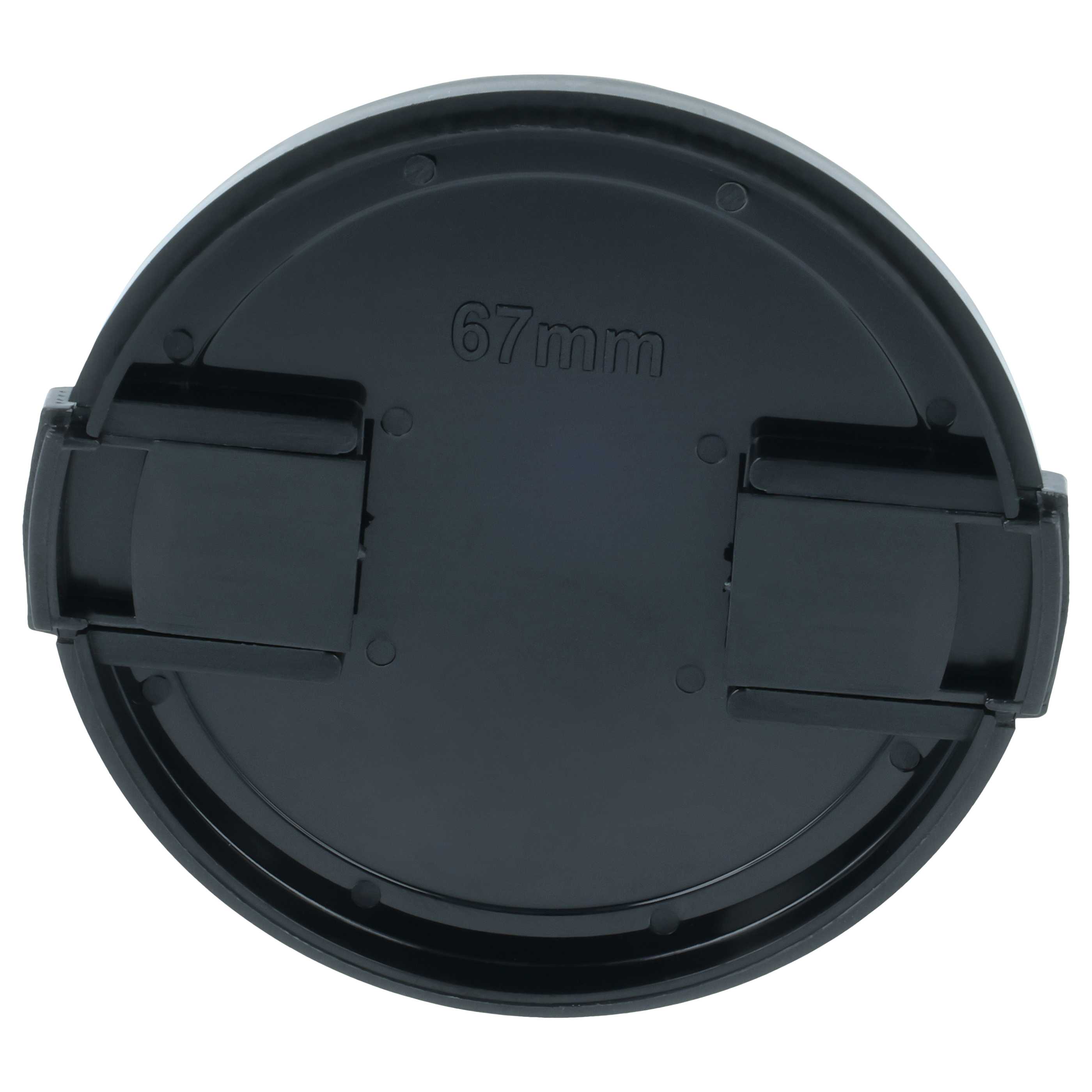 Copriobiettivo 67 mm per Fujifilm, Leica, Pentax, Panasonic - con impugnatura laterale, plastica, nero