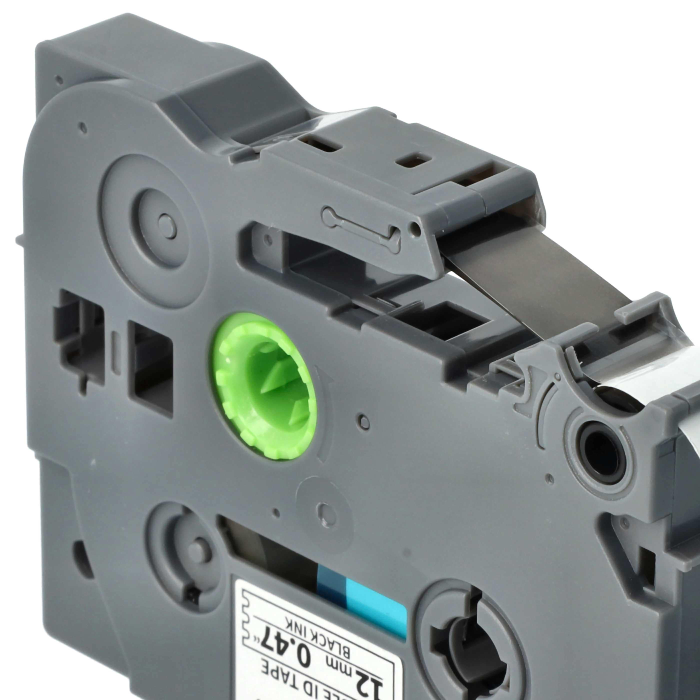 5x Label Tape replaces Brother TZE-FX231, TZ-FX231 - 12 mm Black to White, Flexible