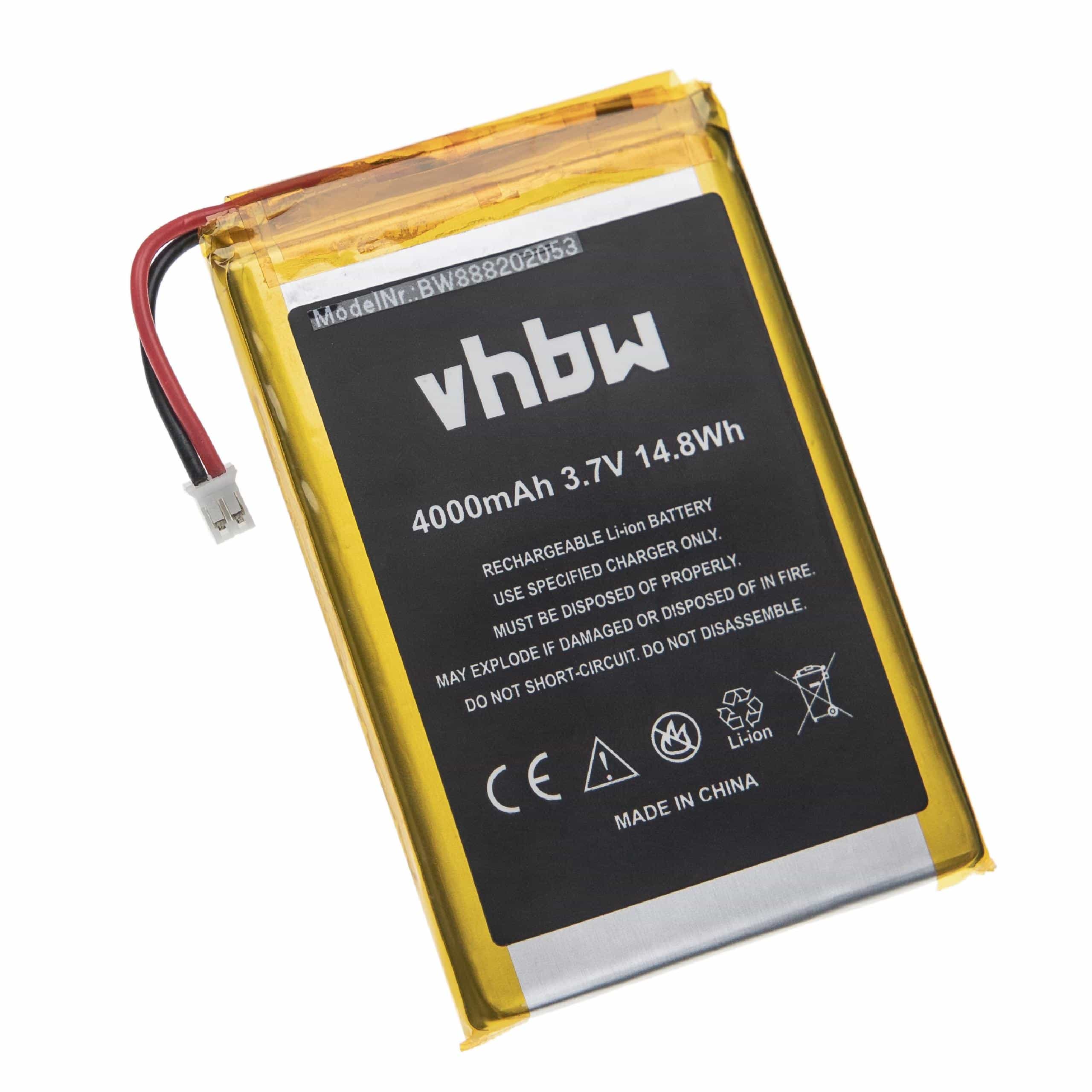 Intercom Doorbell Battery Replacement for Technaxx TE4630, 4630 - 4000mAh 3.7V Li-Ion
